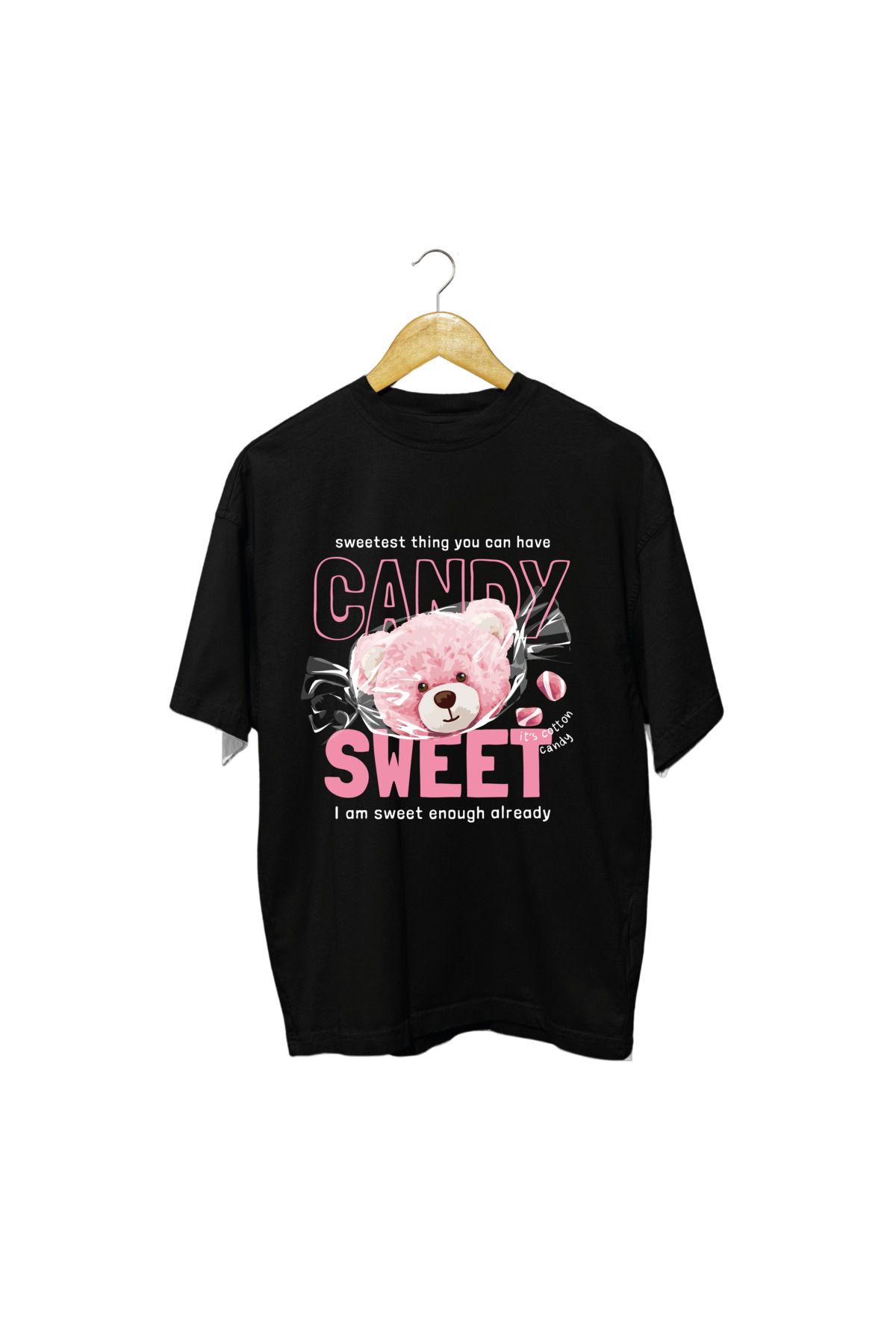 ick artwear TEDDY CANDY SWEET BASKILI ULTRA COMFORT OVERSIZE TSHIRT – 30/1 SÜPREM PENYE