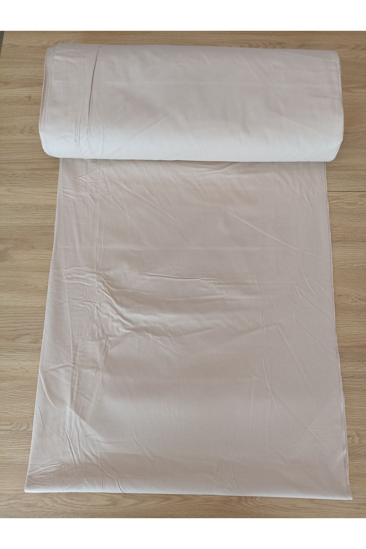 ida design store Vanilya Renk %100 Pamuk Poplin Kumaş 100x240