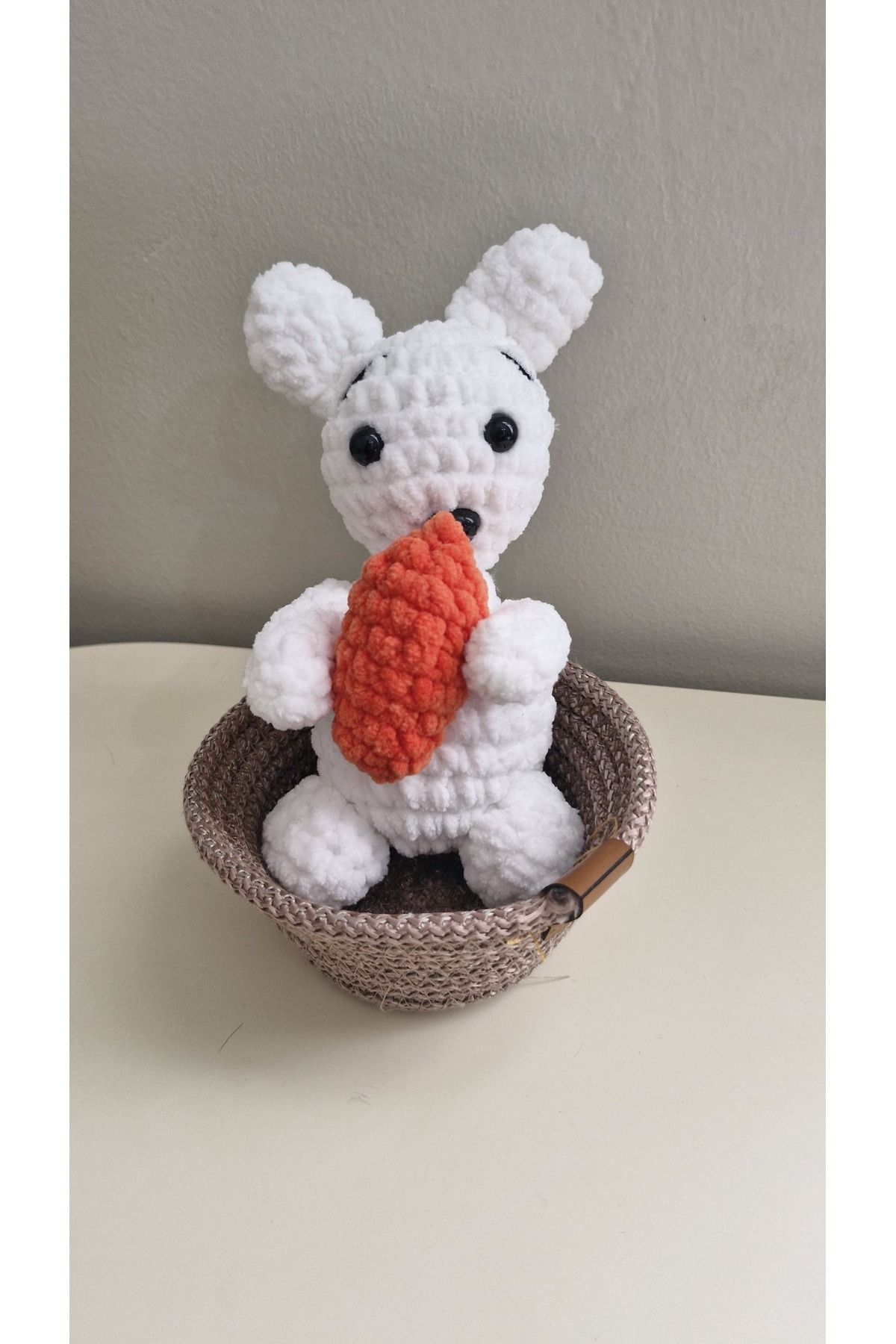MiLio Store MiLio Amigurumi Tavşan Bebek – El Örgüsü Oyuncak, Doğal ve Güvenli
