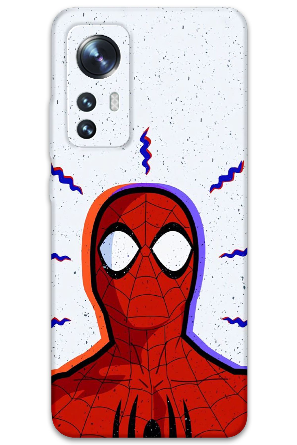 Gramaphone Xiaomi Mi 12 Pro Uyumlu Spiderman Desenli Telefon Kılıfı + Ekran Koruyucu - 5830