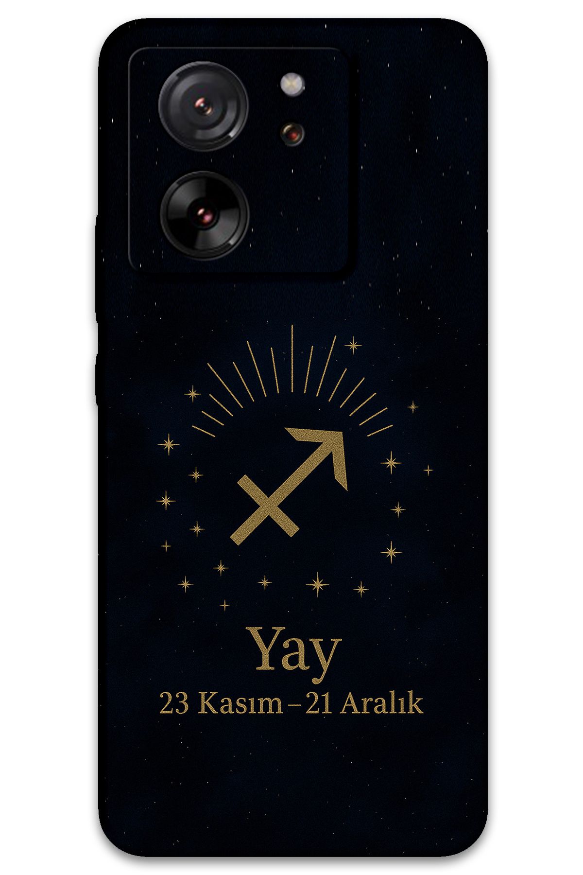 Gramaphone Xiaomi Mi 13T Pro Uyumlu Yay Burcu Desenli Telefon Kılıfı + Ekran Koruyucu - 5776