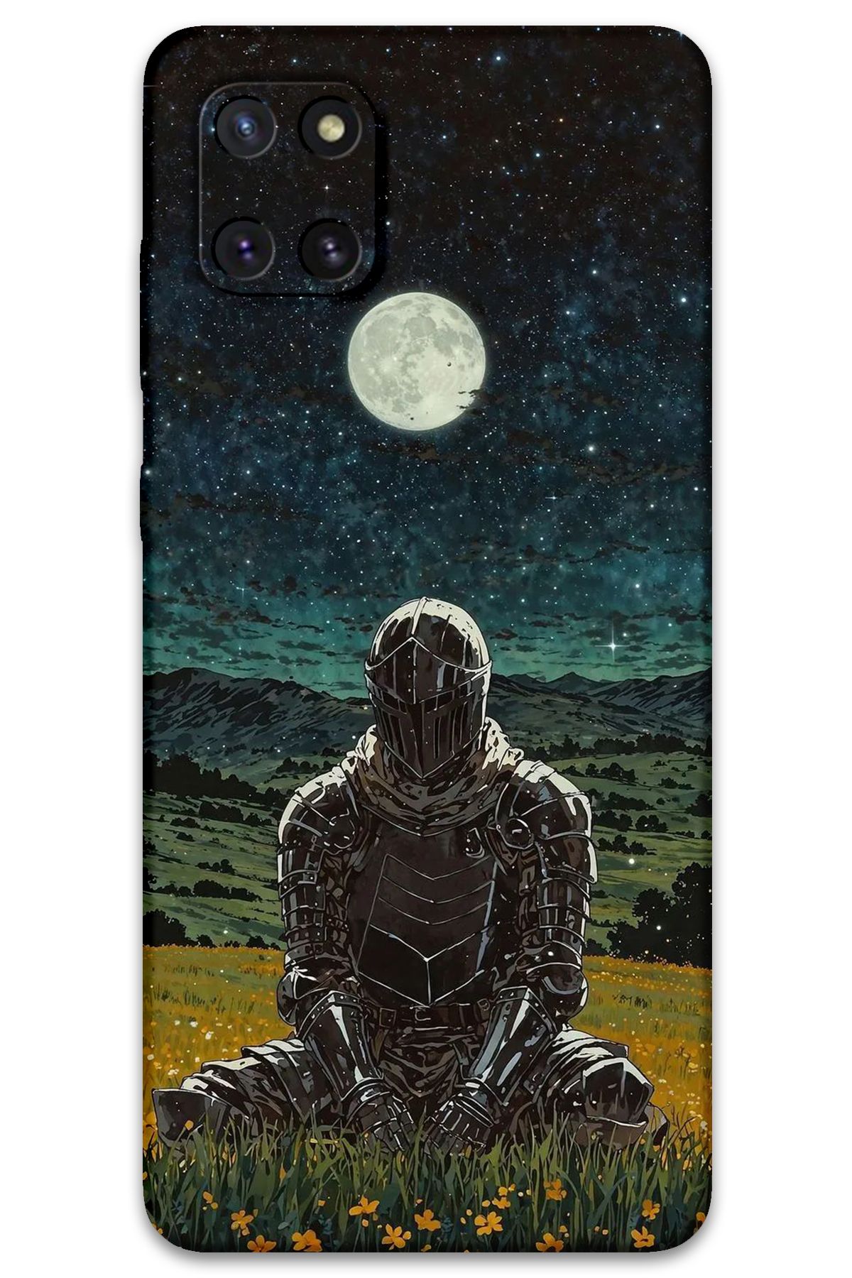 Gramaphone Galaxy A81 Uyumlu Retro Desenli Telefon Kılıfı + Ekran Koruyucu - 5844