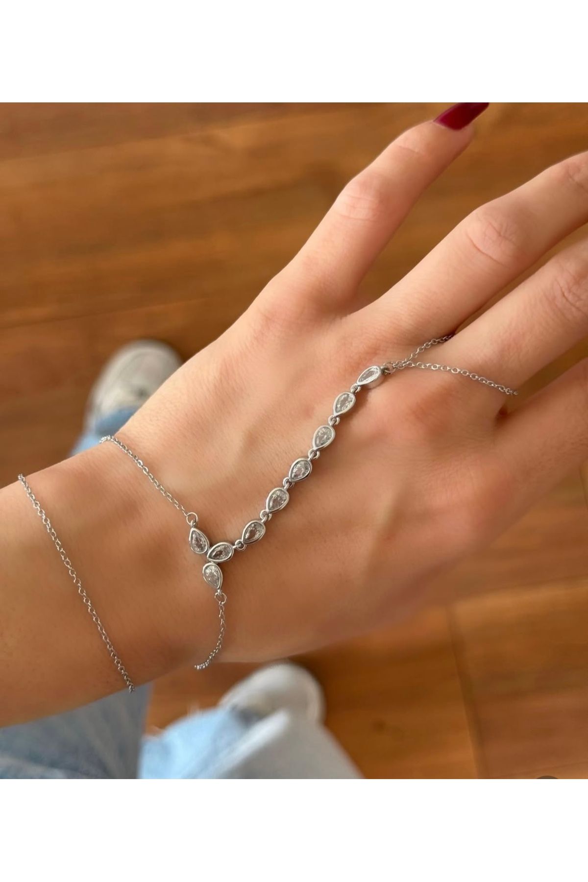 Twinssis Accessories Damla Model Çift Sıra Şahmeran