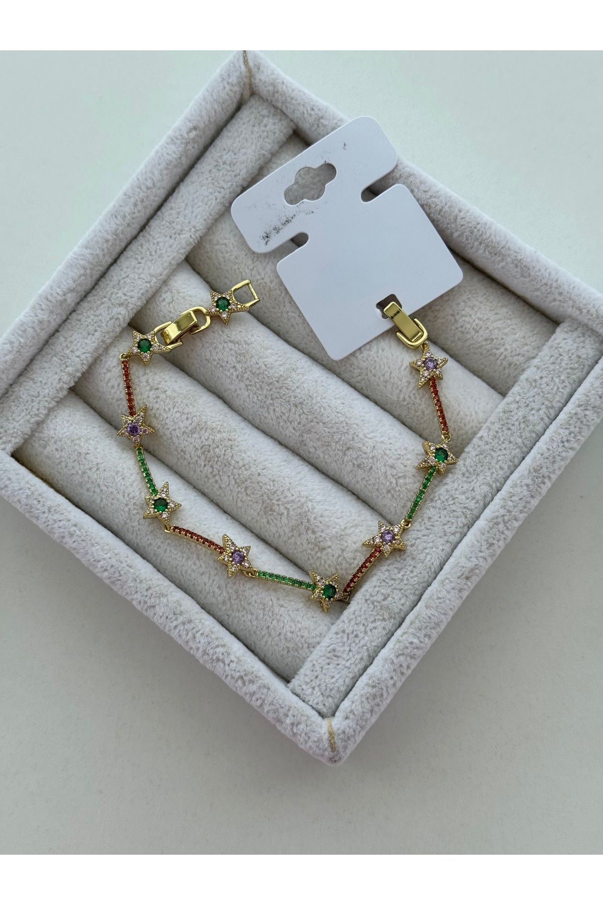 ADALYA ÇELİK 14K RENGİNDE YILDIZ MODEL BİLEKLİK