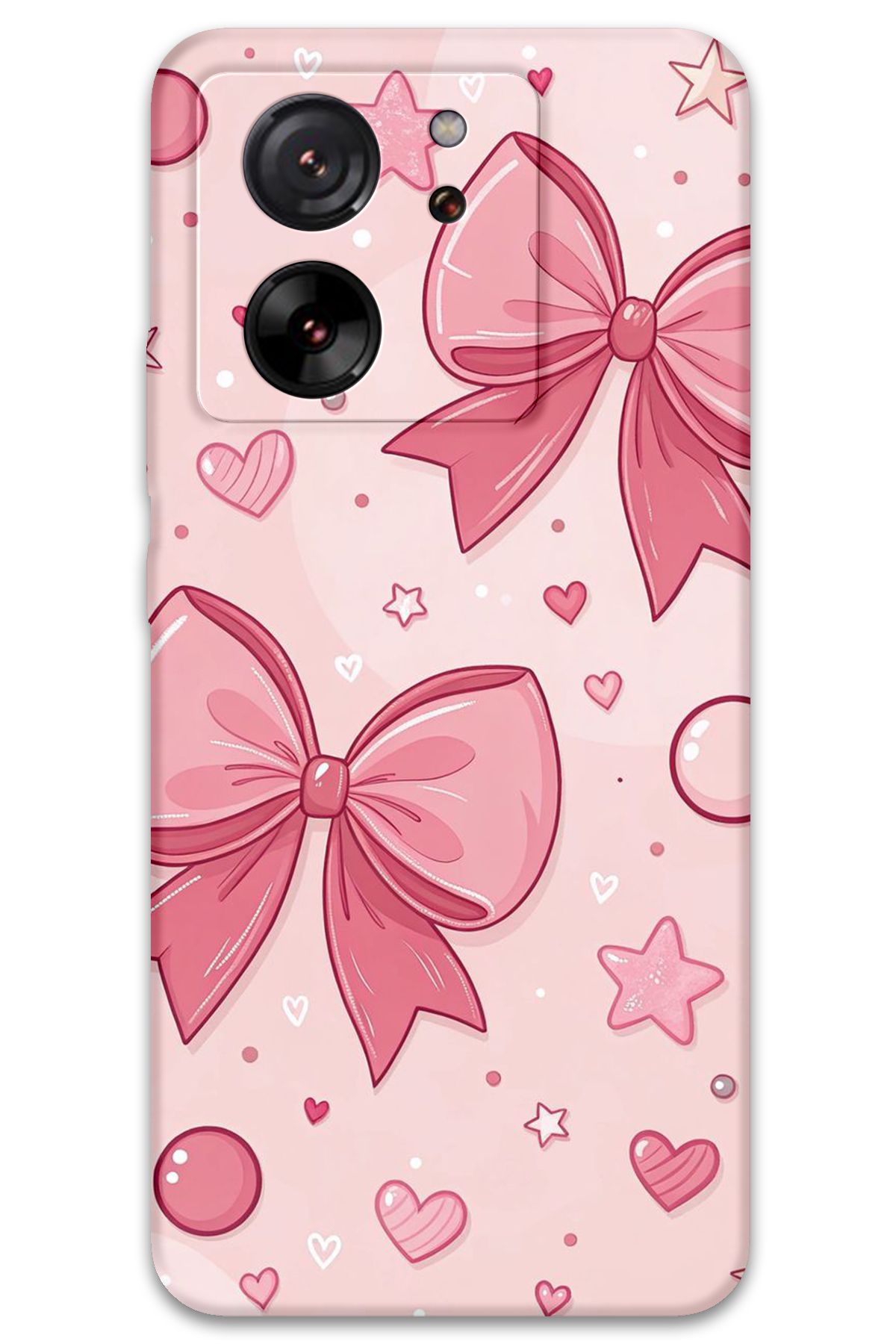 Gramaphone Xiaomi Mi 13T Uyumlu Kurdele Desenli Telefon Kılıfı + Ekran Koruyucu - 5803