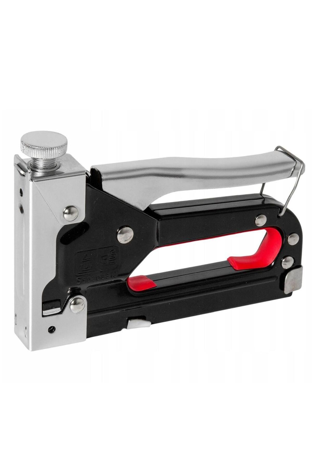 visking-Capsator metalic cu 3 tipuri de capse de 4-14 mm pentru tapițerie, lemn, materiale textile, hârtie, capse incluse 3