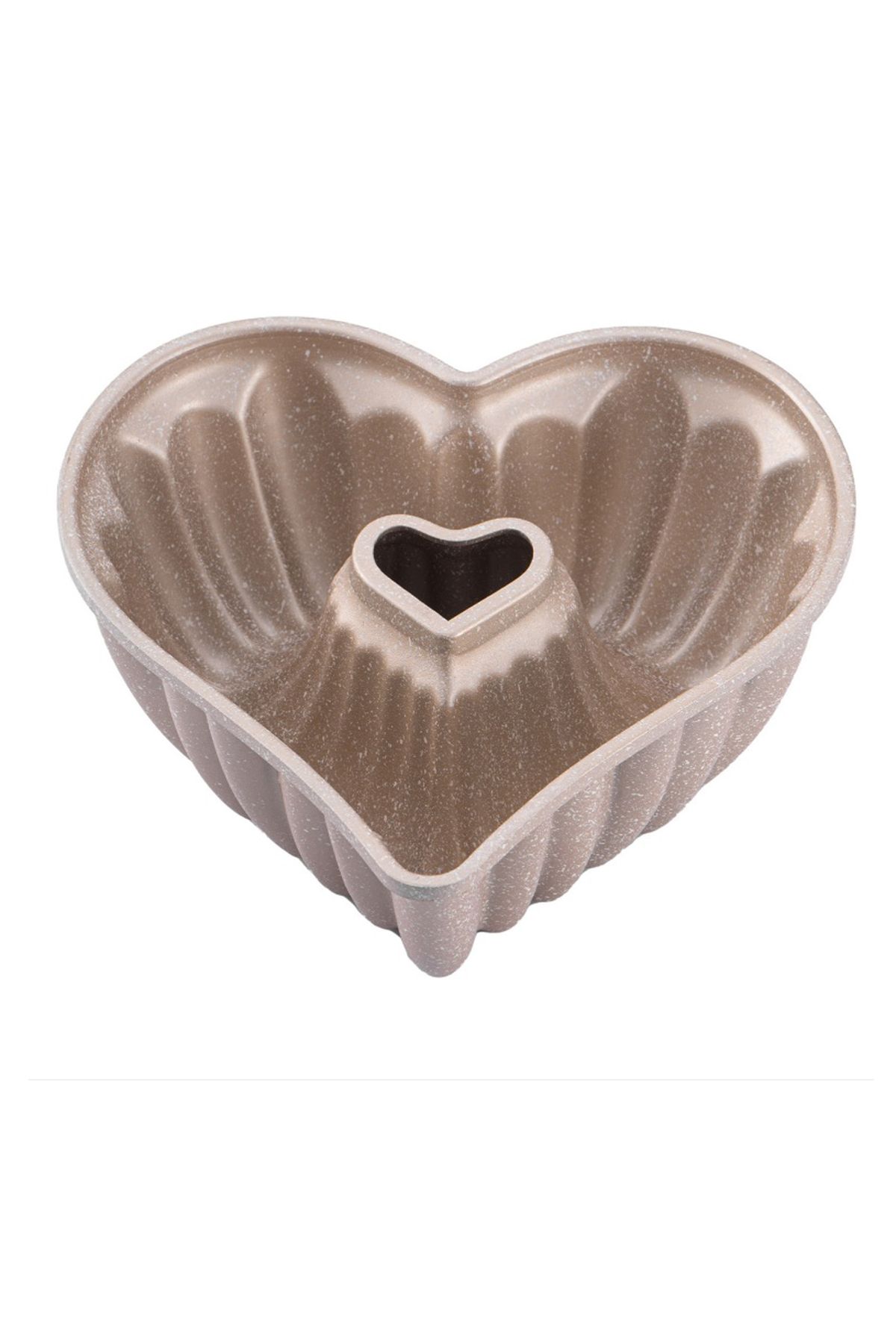 3D HOME Heart Kek Kalıbı Light Gold