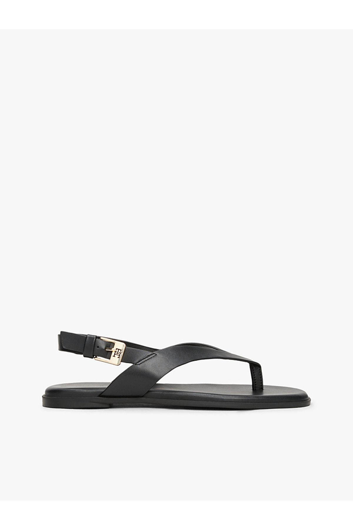Tommy Hilfiger Leather Colour-Blocked Square Toe Sandals