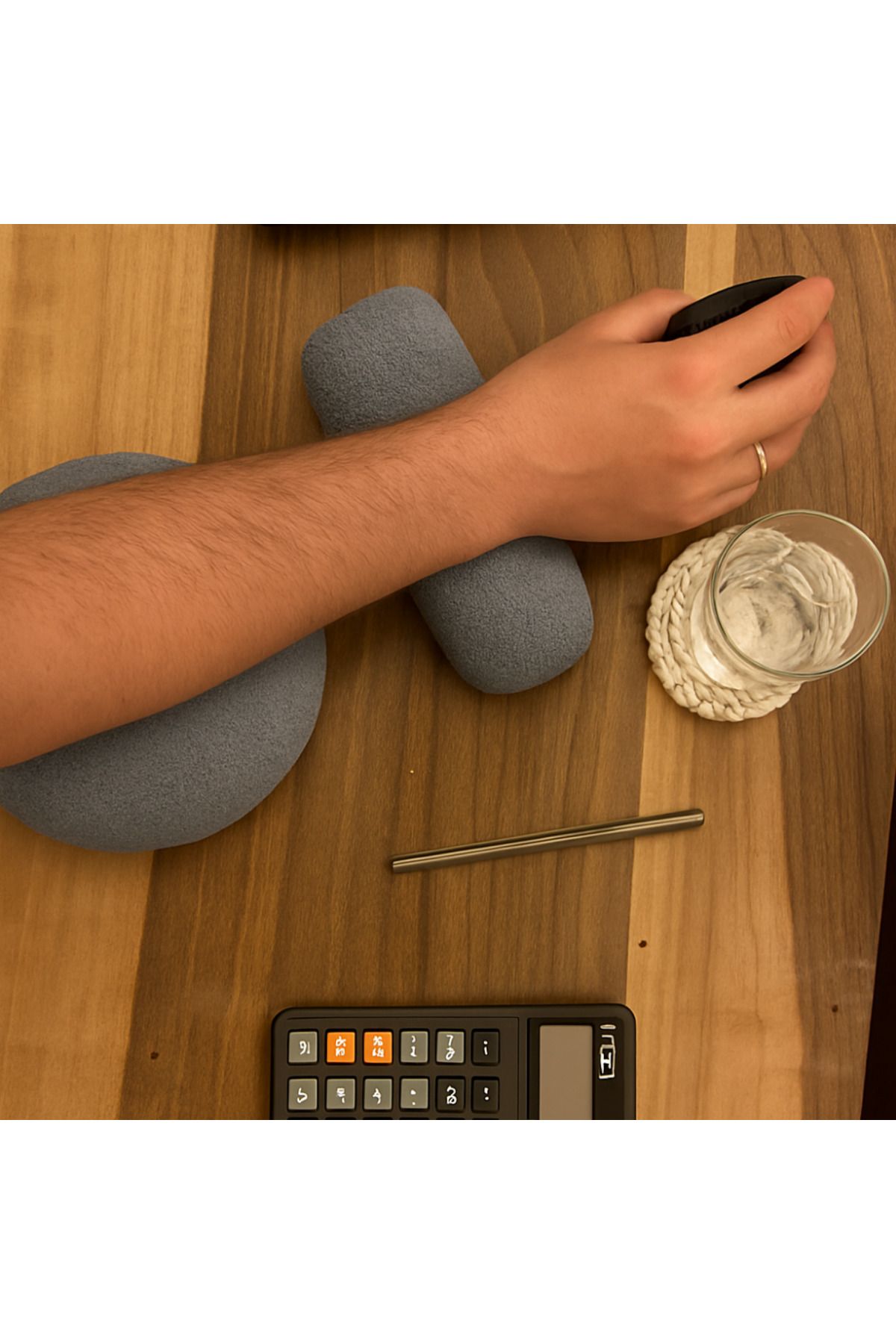 klubeconcept Ergonomik Diz Üstü Mouse Pad Dirsek ve Bilek Destek Yastık 2'li Set