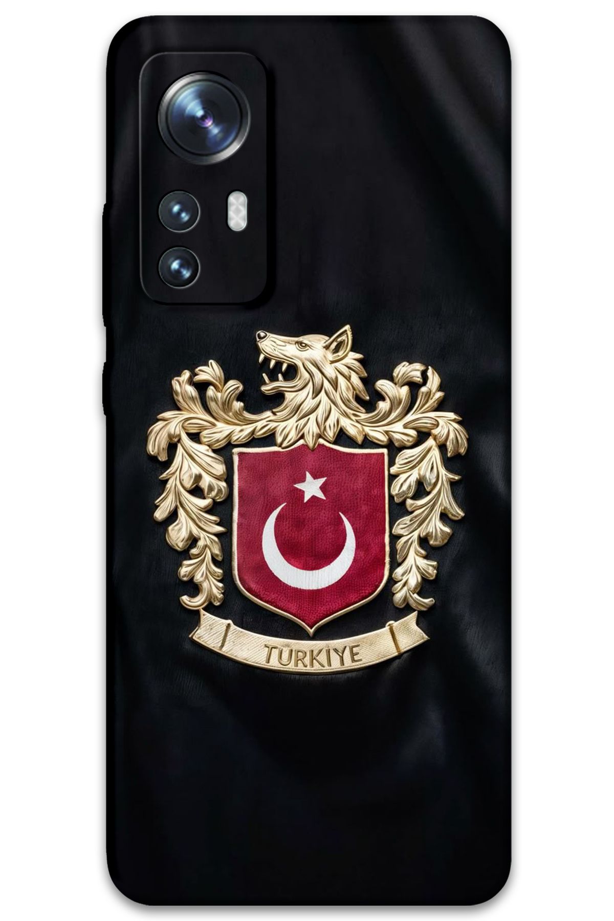 Gramaphone Xiaomi Mi 12 Uyumlu Türk Desenli Telefon Kılıfı + Ekran Koruyucu - 5855