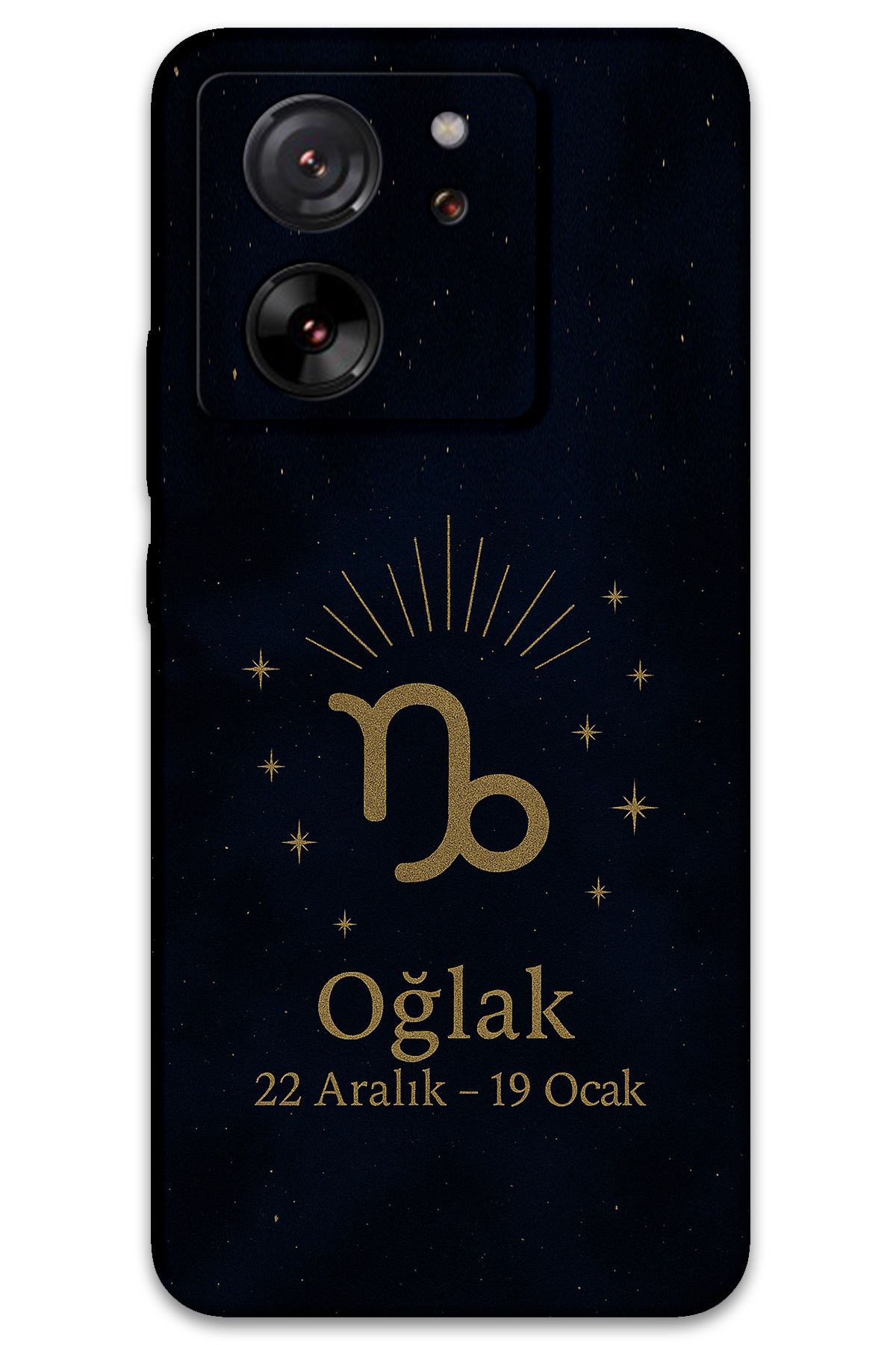 Gramaphone Xiaomi Mi 13T Uyumlu Oğlak Burcu Desenli Telefon Kılıfı + Ekran Koruyucu - 5777