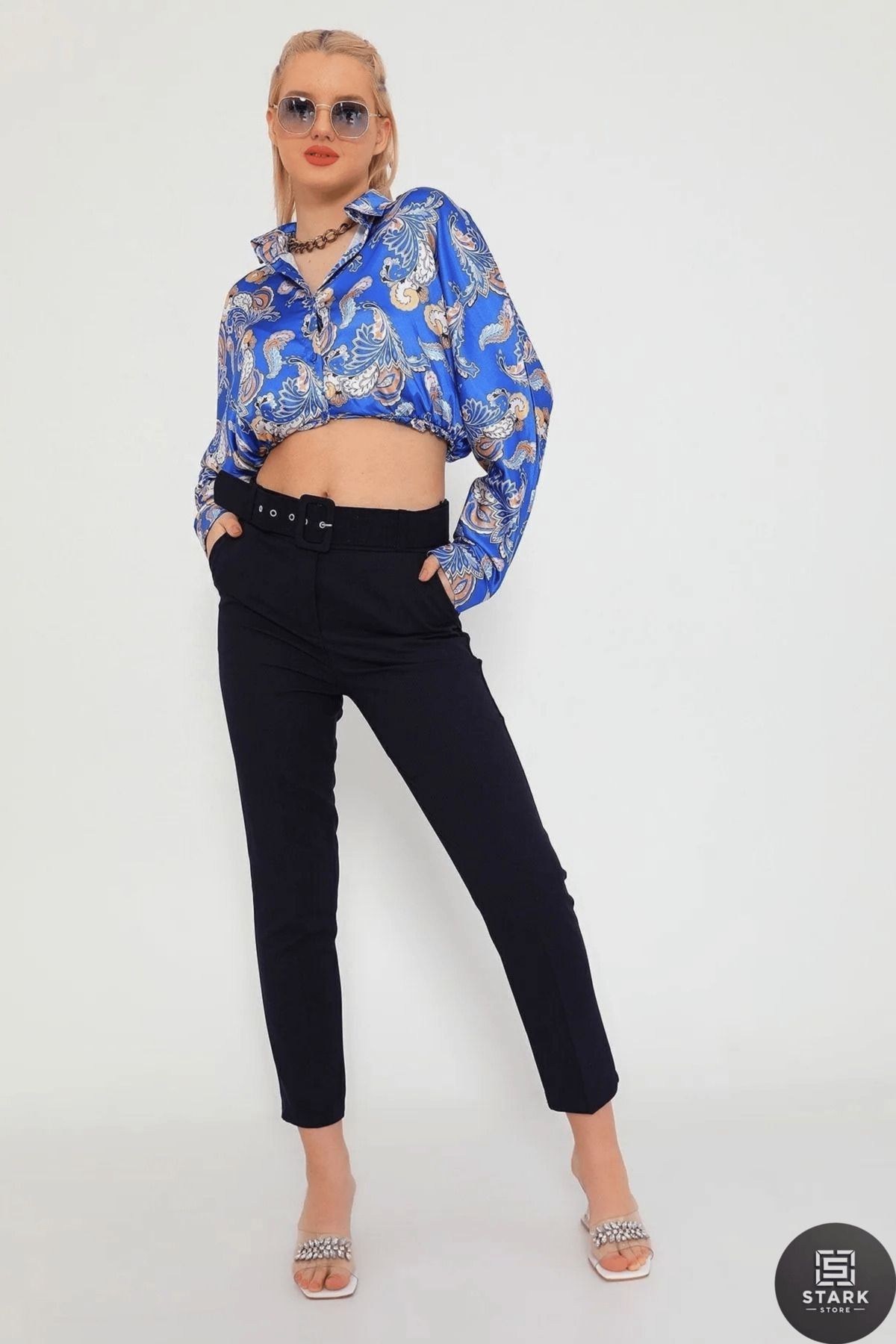 Rift Jeans Kemer Detaylı Yüksek Bel Havuç Paça Pantolon