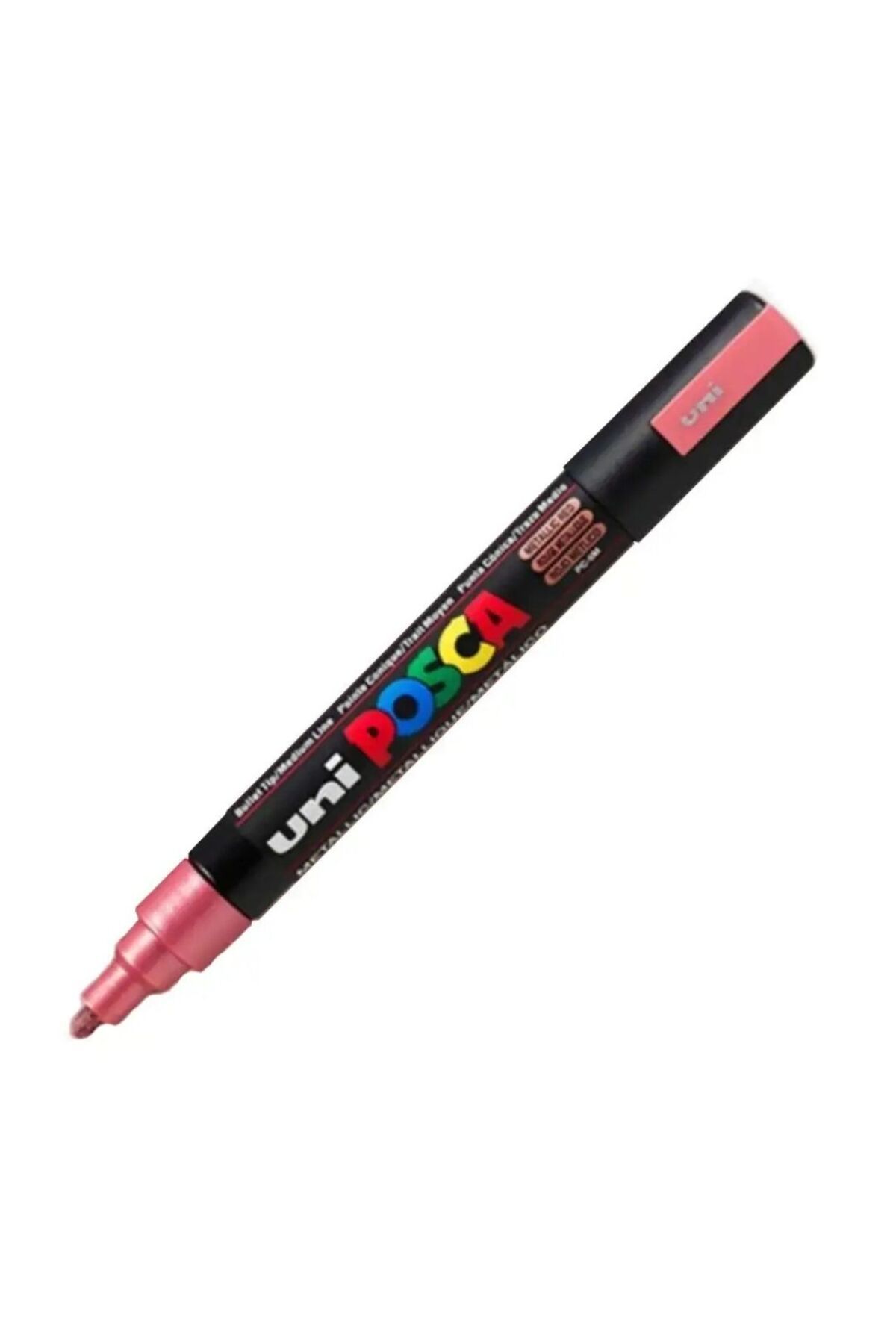 Uni Posca Posca Akrilik Marker Pc-5m (1.8-2.5MM) Metalik Kırmızı