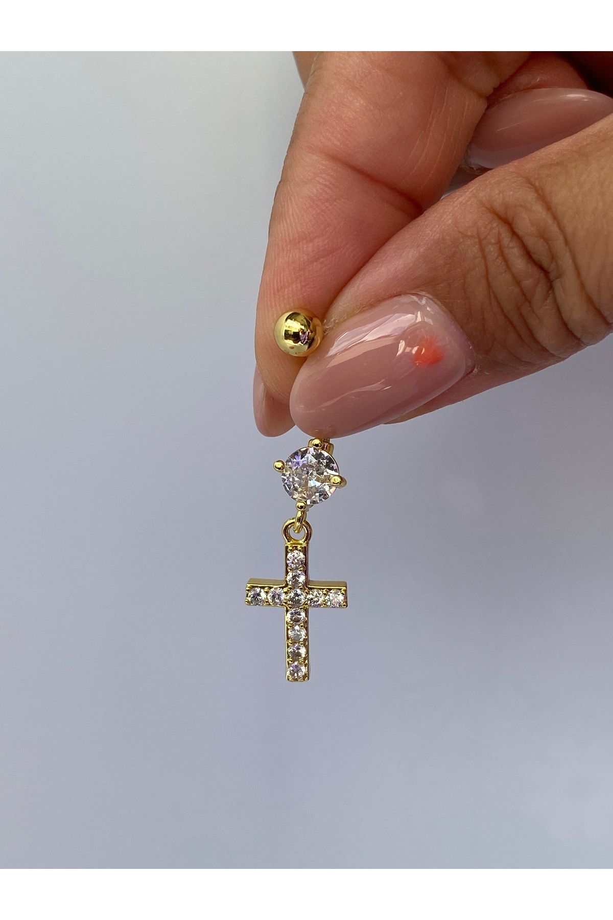 kurukafagift Haç Göbek Piercing Gold Renk