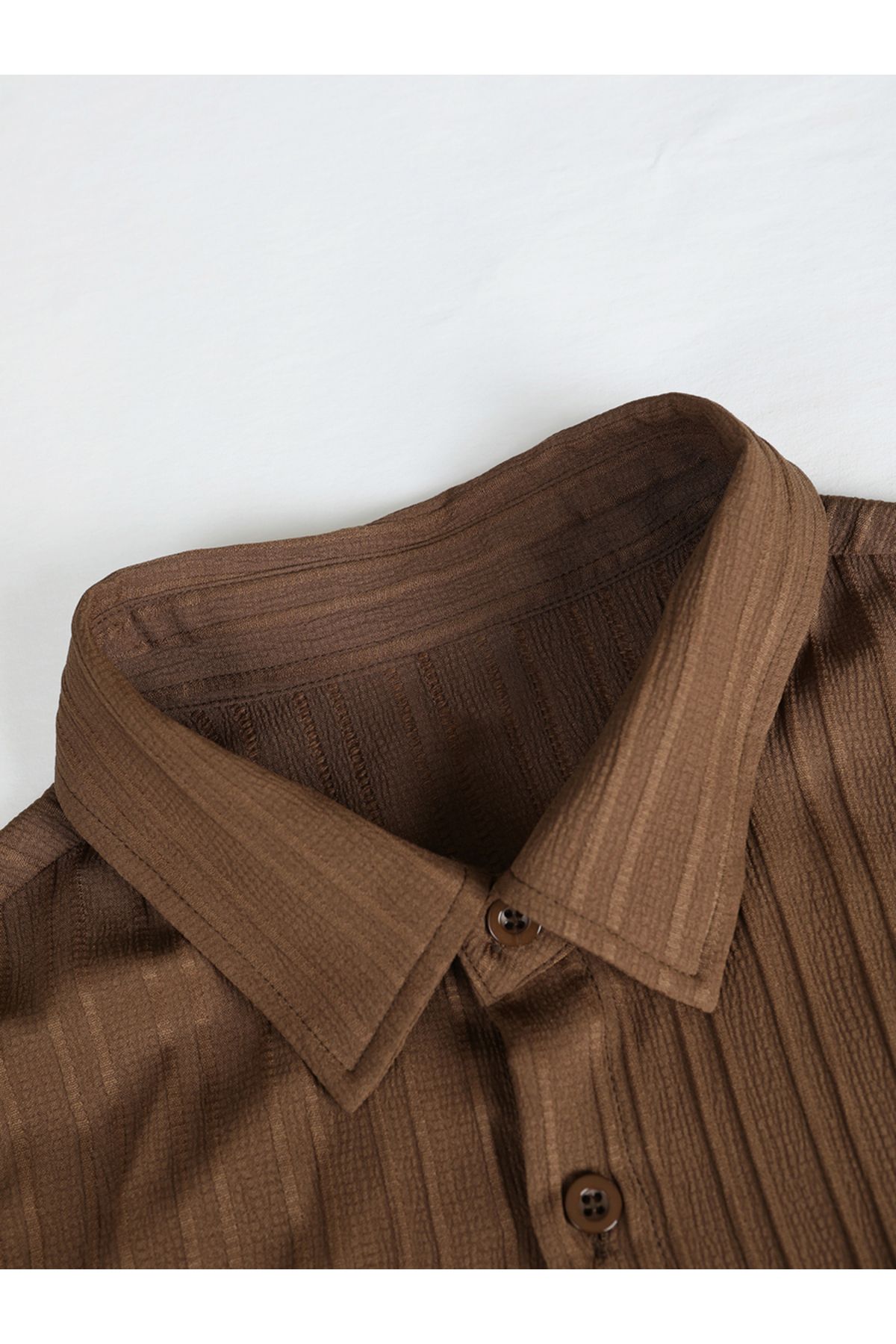 Take Two By Styli-Solid Short Sleeve Shirt and Pants Co-Ords 5