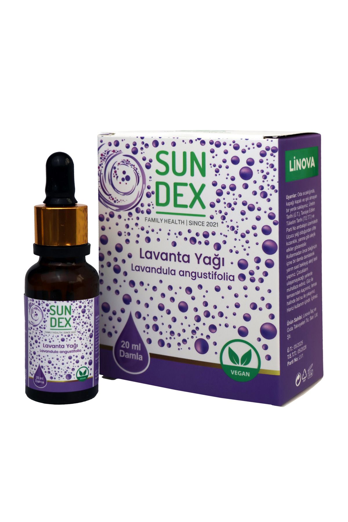 Sun Dex Family Health Since 2021 Lavanta Yağı %100 Saf 20 ml