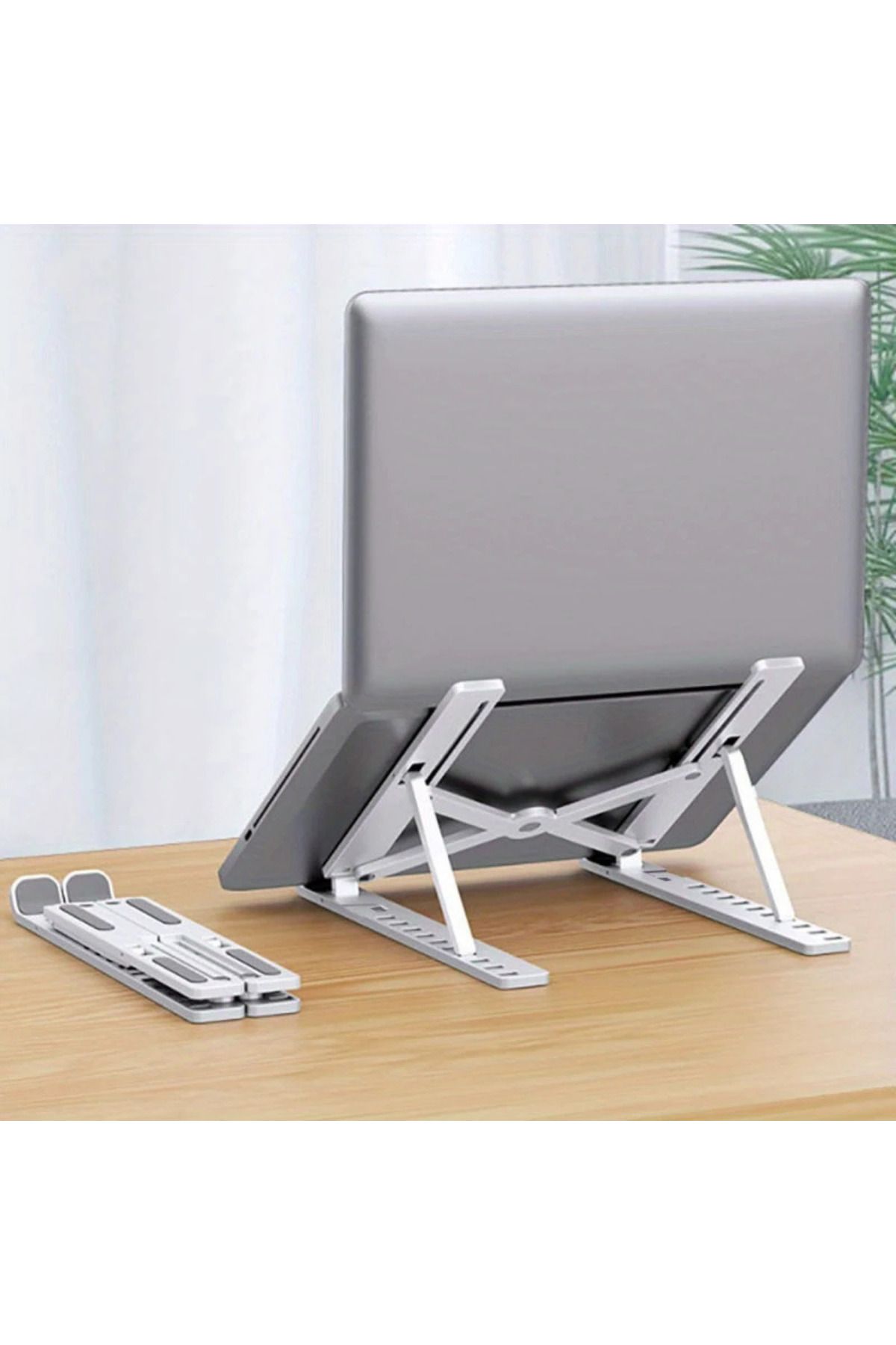 ROHS 7 Kademeli Katlanabilir Notebook Laptop Standı Beyaz