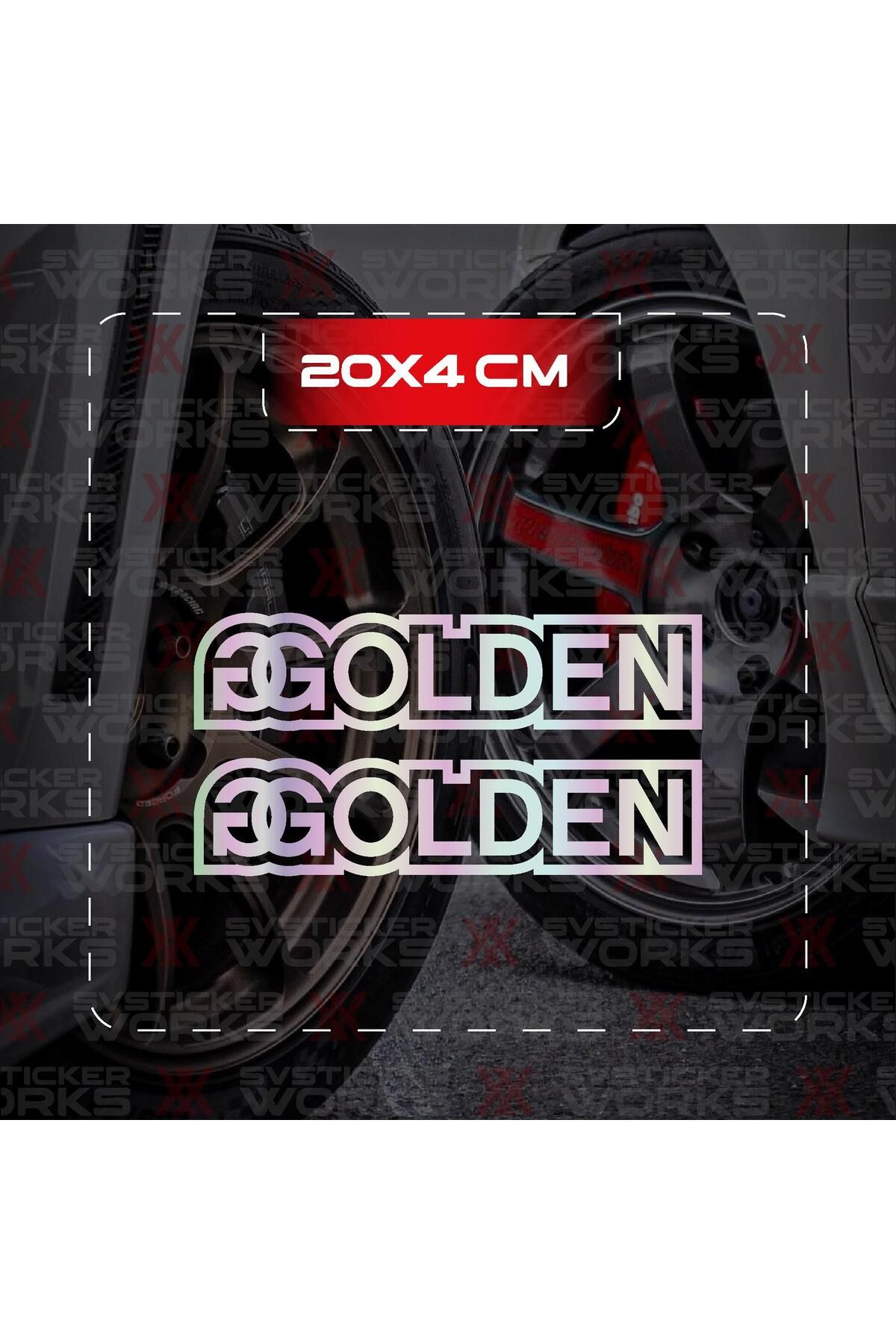 ARONA Golden Sticker JDM Araba Laptop Motosiklet Sticker Yapışkanlı Folyo