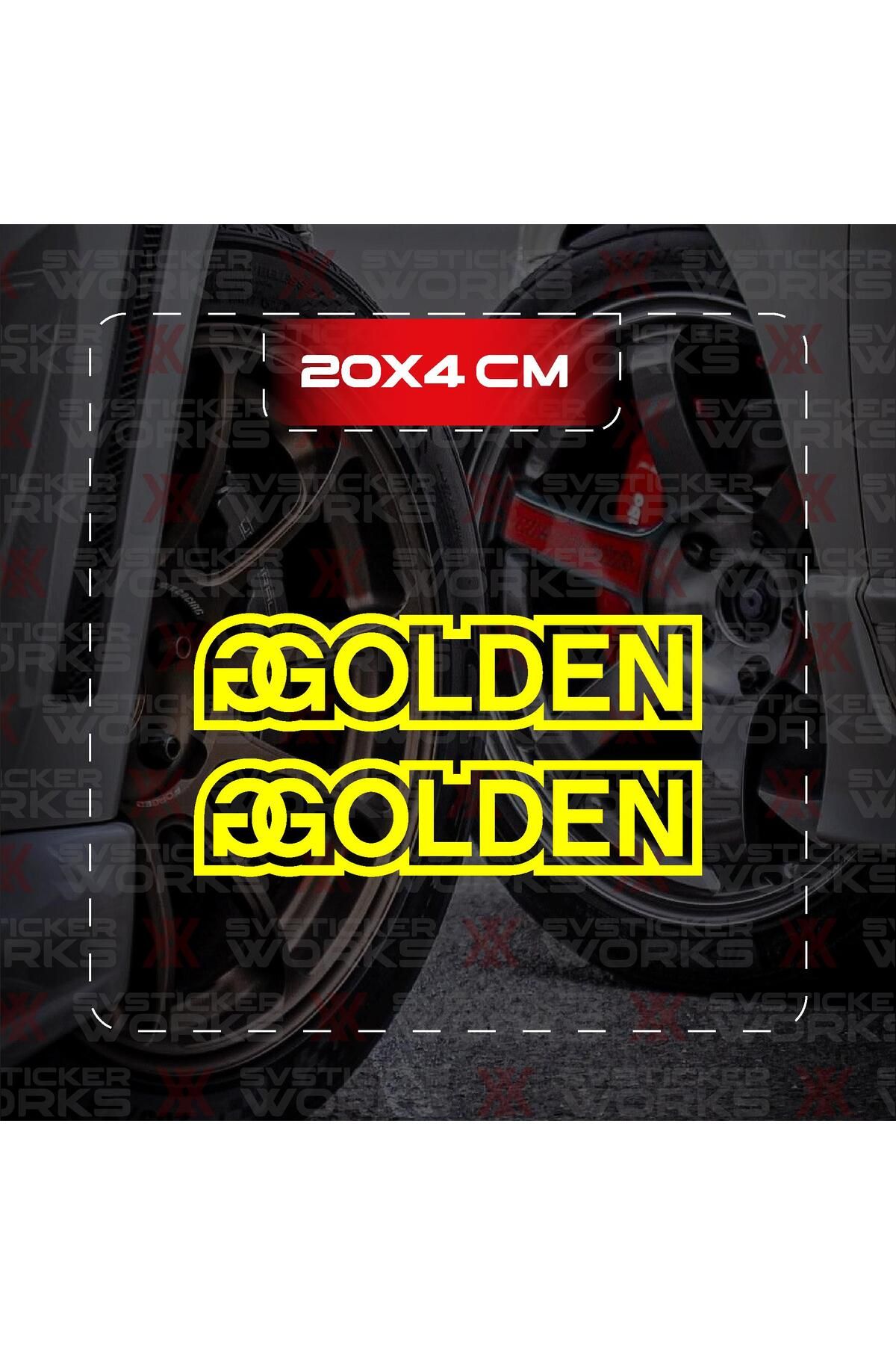 ARONA Golden Sticker JDM Araba Laptop Motosiklet Sticker Yapışkanlı Folyo