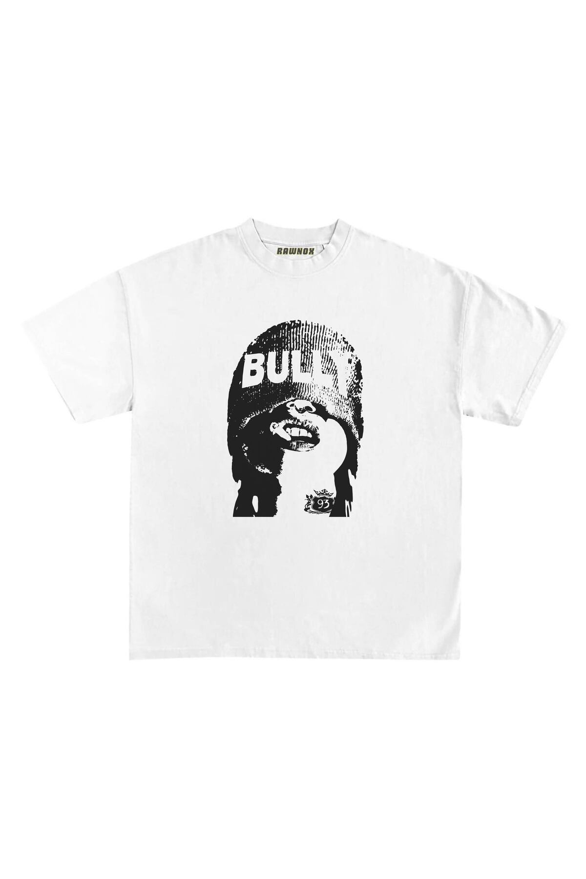 RawNox Unisex Bol Kalıp Bully Baskılı T-shirt