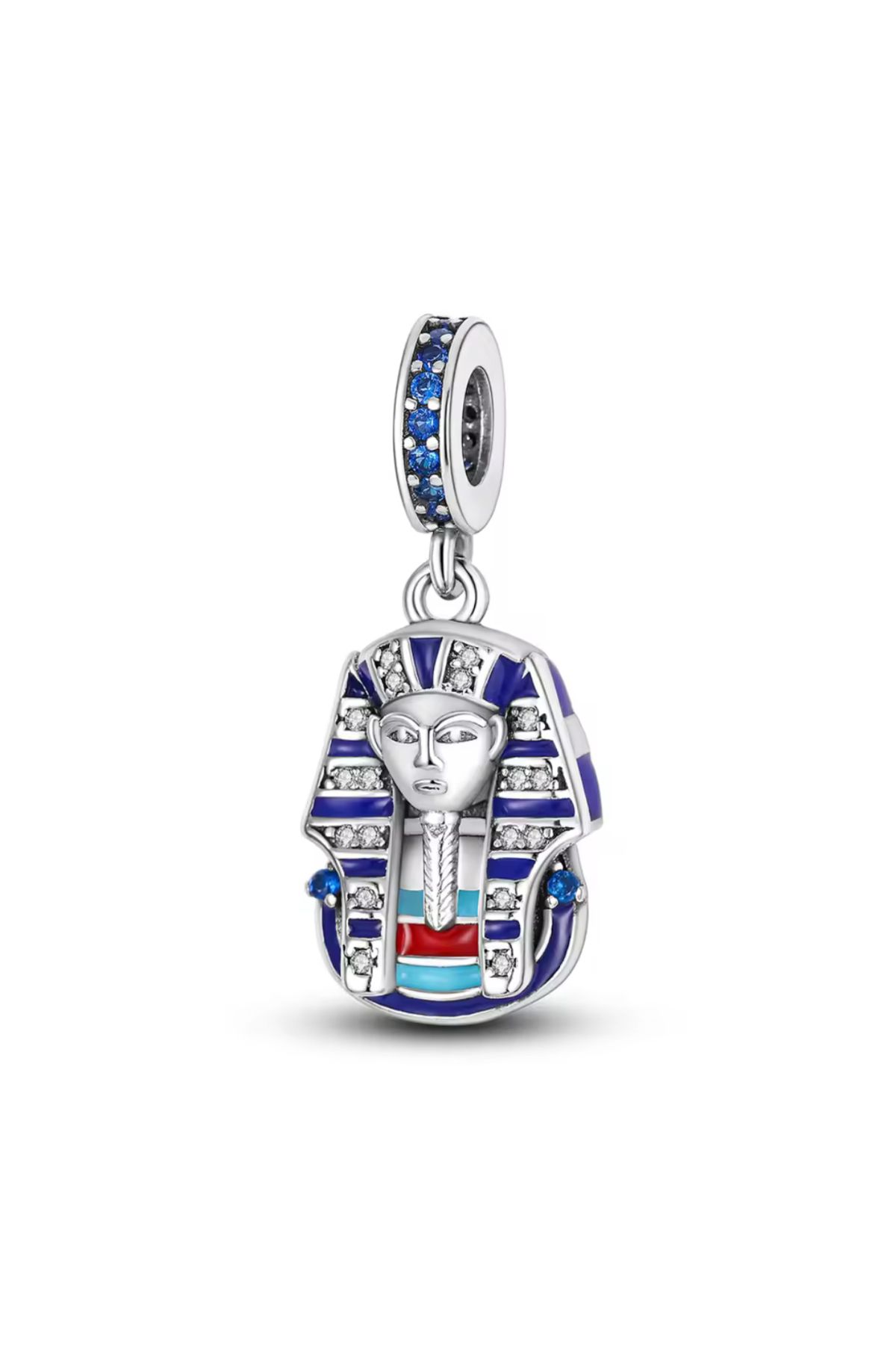 Es Silver Mısır Firavun Charm / 925 Ayar Gümüş