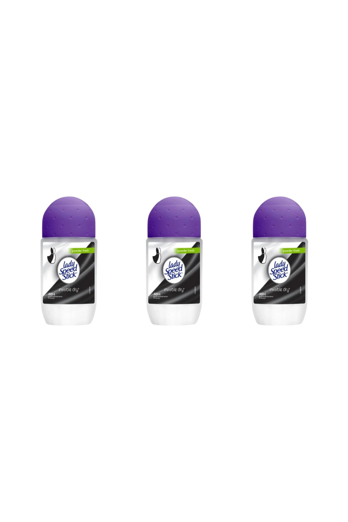 Lady Speed Stick ROLL ON POWDER FRESH 50ML*3