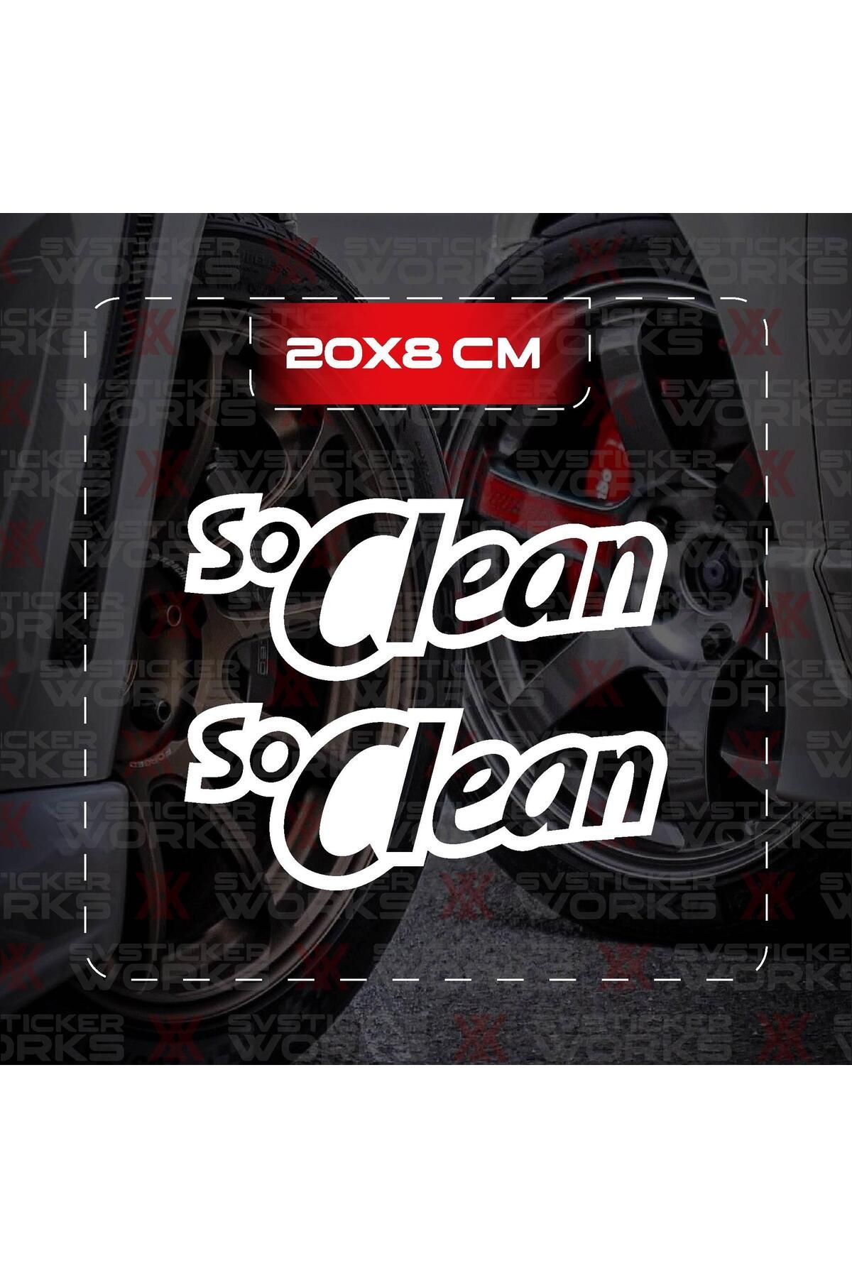 ARONA So Clean JDM Sticker Araba Laptop Motosiklet Sticker Yapışkanlı Folyo