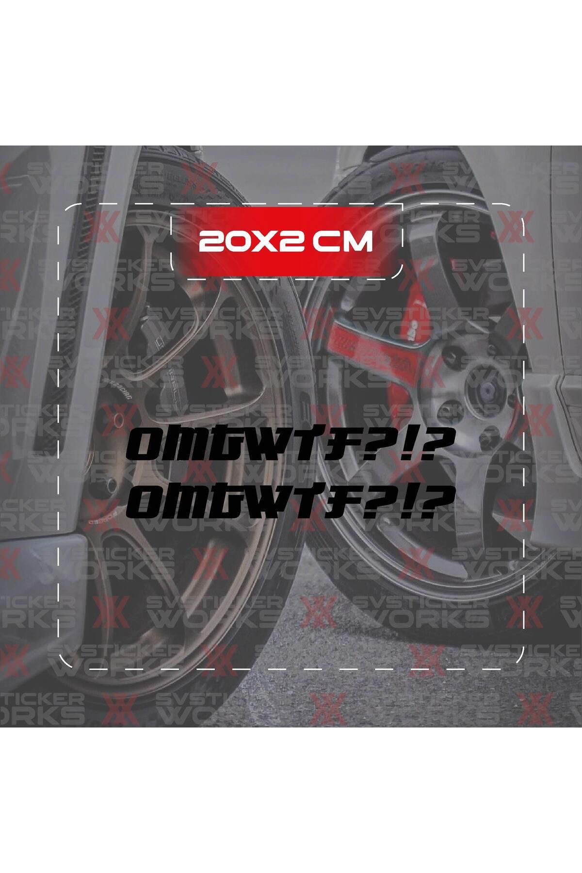 ARONA OMGWTF Yazılı JDM Sticker Araba Laptop Motosiklet Sticker Yapışkanlı Folyo