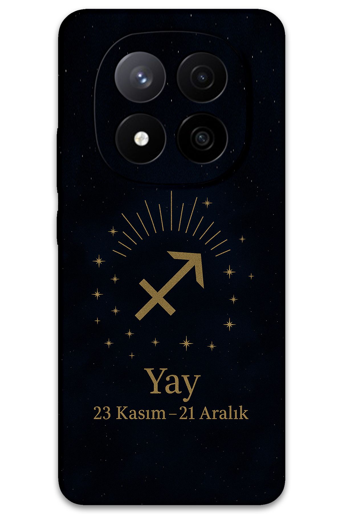 Gramaphone Poco x7 Uyumlu Yay Burcu Desenli Telefon Kılıfı + Ekran Koruyucu - 5776