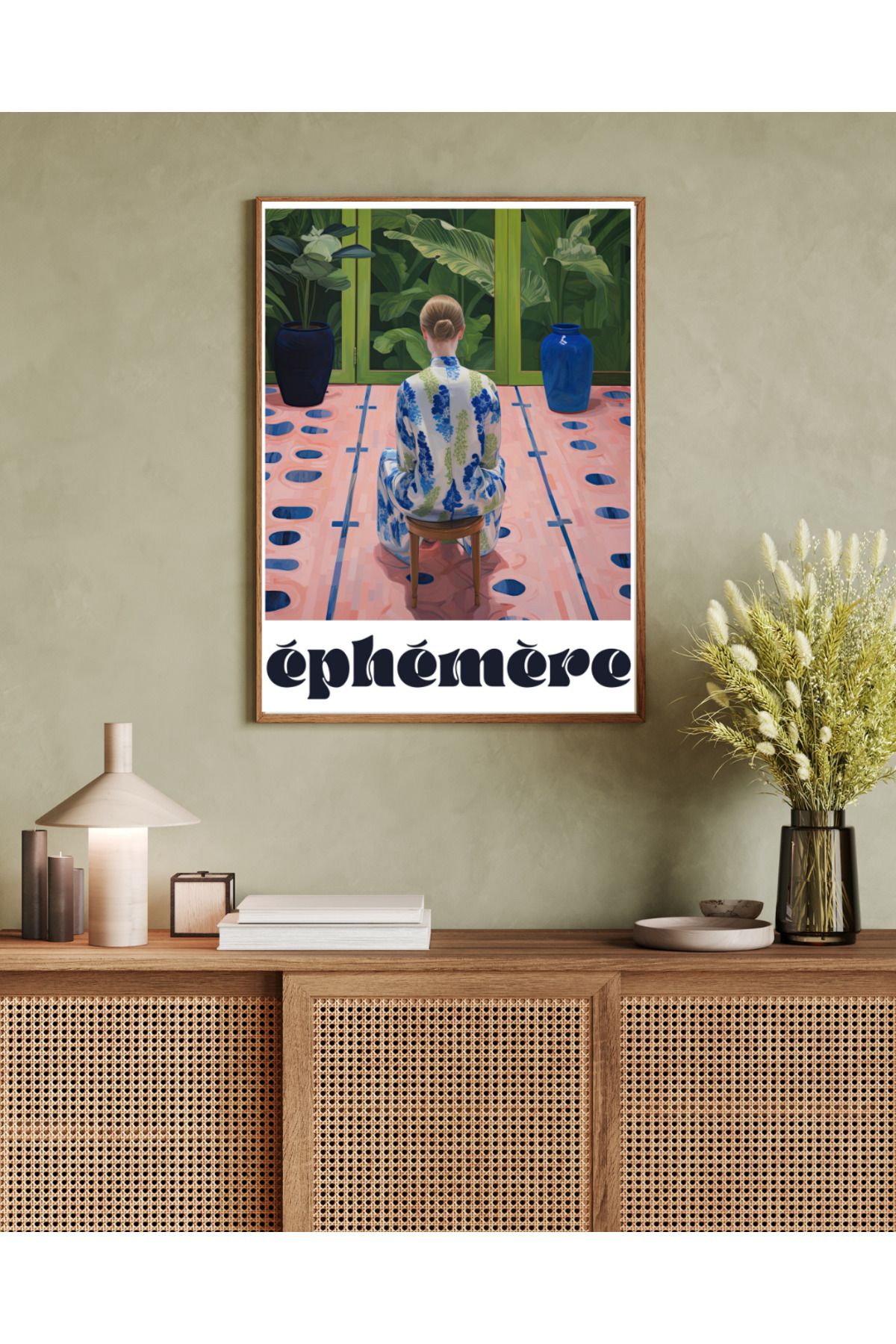 woodhomeworks tek parça salon ofis dekor tablo