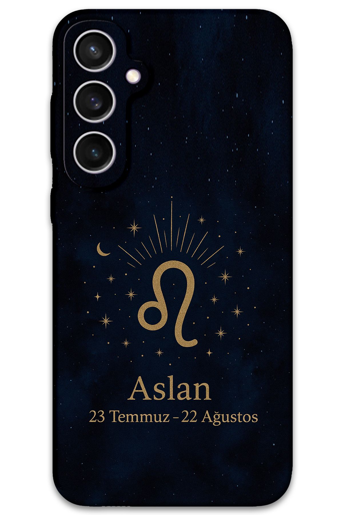 Gramaphone Galaxy S23 FE Uyumlu Aslan Burcu Desenli Telefon Kılıfı + Ekran Koruyucu - 5772