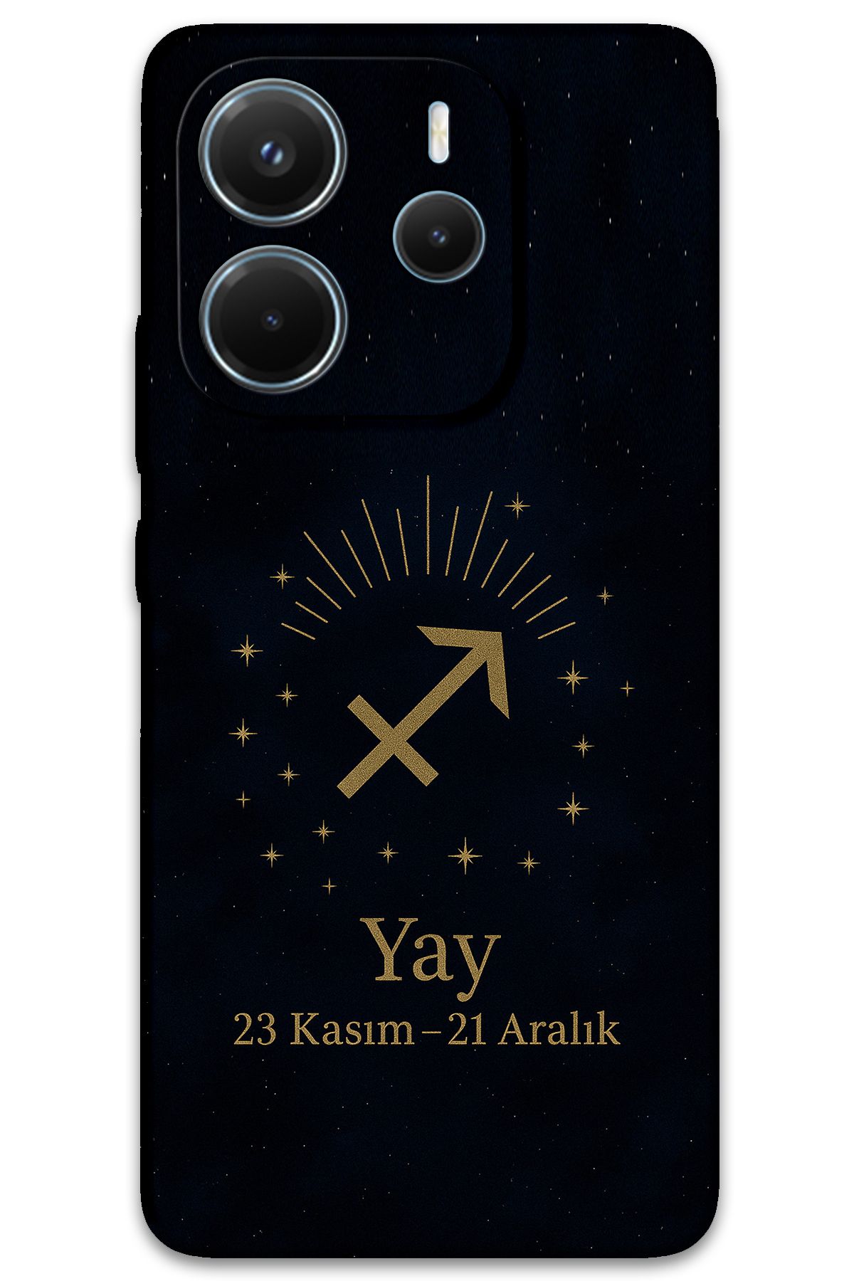 Gramaphone Xiaomi Redmi Note 14 4G Uyumlu Yay Burcu Desenli Telefon Kılıfı + Ekran Koruyucu - 5776