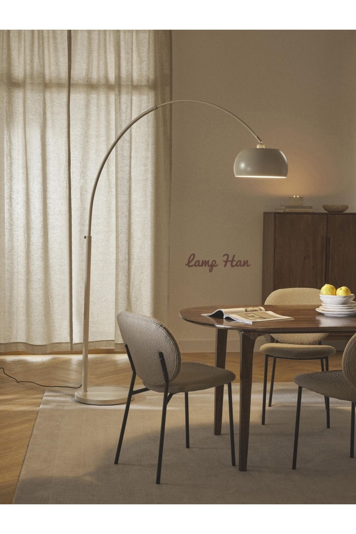 Lamp Han Orta Çağ Deve Boynu Olta Lambader(Satıcı Kısmının LAMP HAN Olmasına Dikkat Ediniz.)