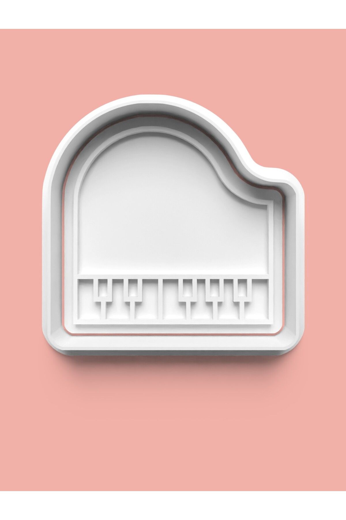 AKTASTORE Piano Figürü Kurabiye Kalıbı Ve Şeker Hamuru Kalıbı