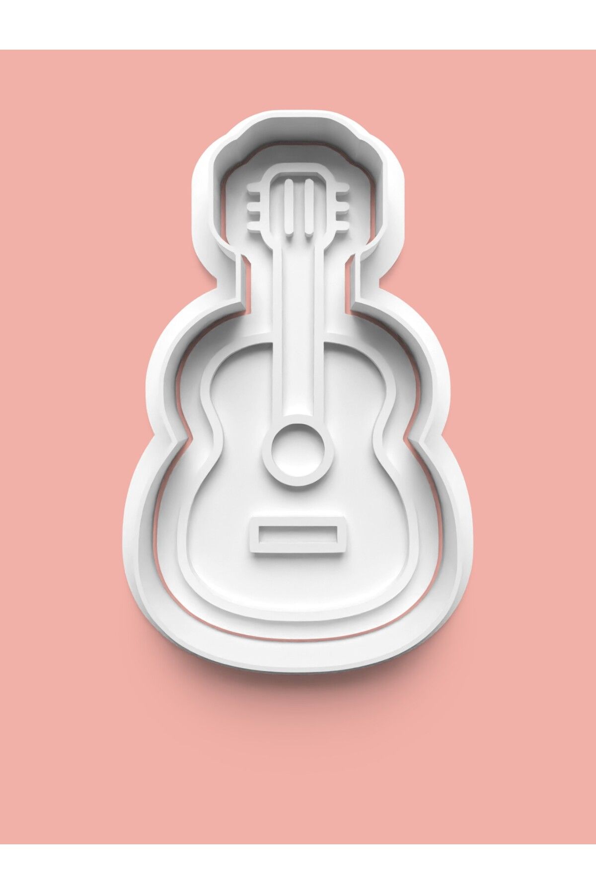 AKTASTORE Gitar Figürü Kurabiye Kalıbı Ve Şeker Hamuru Kalıbı