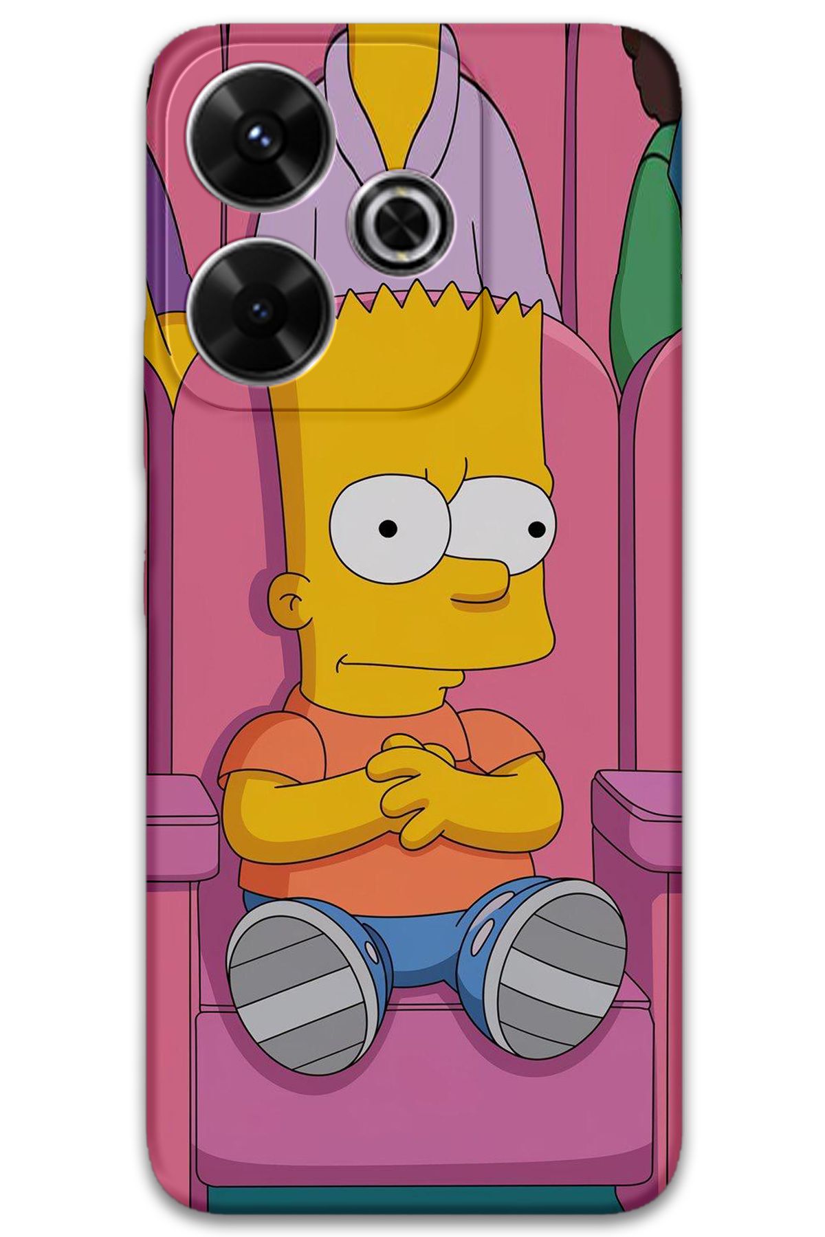 Gramaphone Xiaomi Redmi 13 Uyumlu Çizgi Film Desenli Telefon Kılıfı + Ekran Koruyucu - 5820