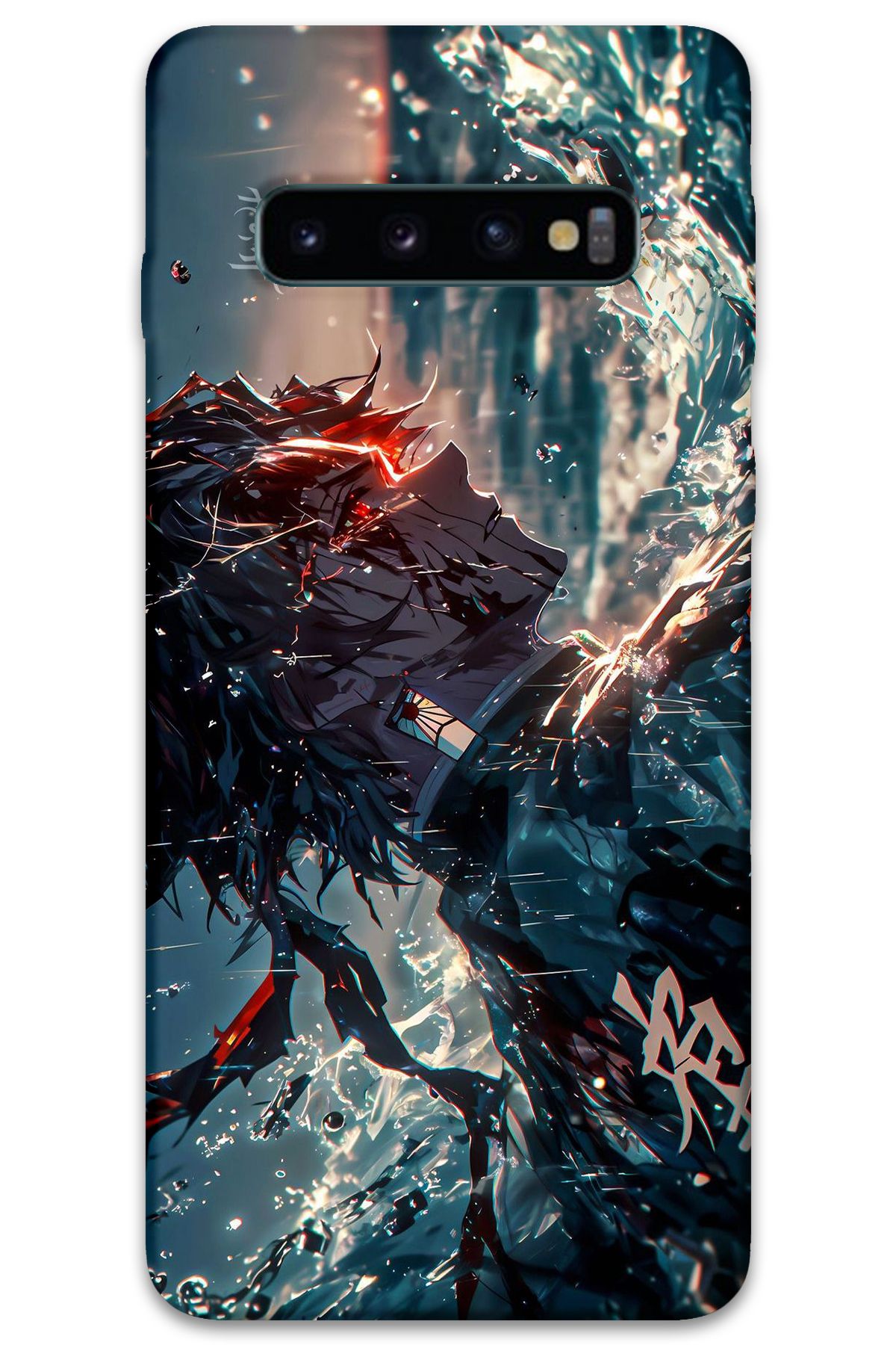 Gramaphone Galaxy S10 Plus Uyumlu Anime Desenli Telefon Kılıfı + Ekran Koruyucu - 5749
