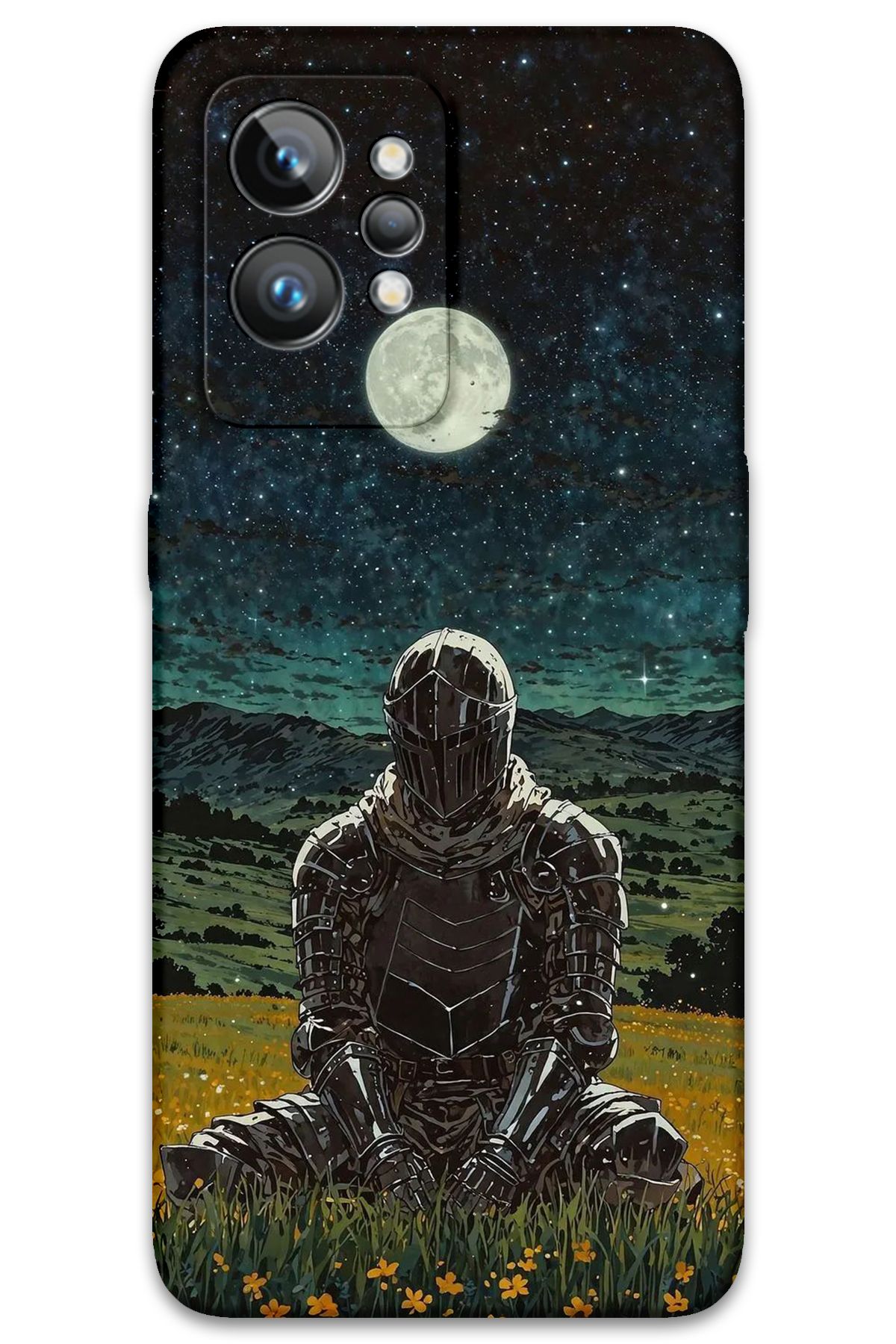 Gramaphone Realme GT 2 Pro Uyumlu Retro Desenli Telefon Kılıfı + Ekran Koruyucu - 5844