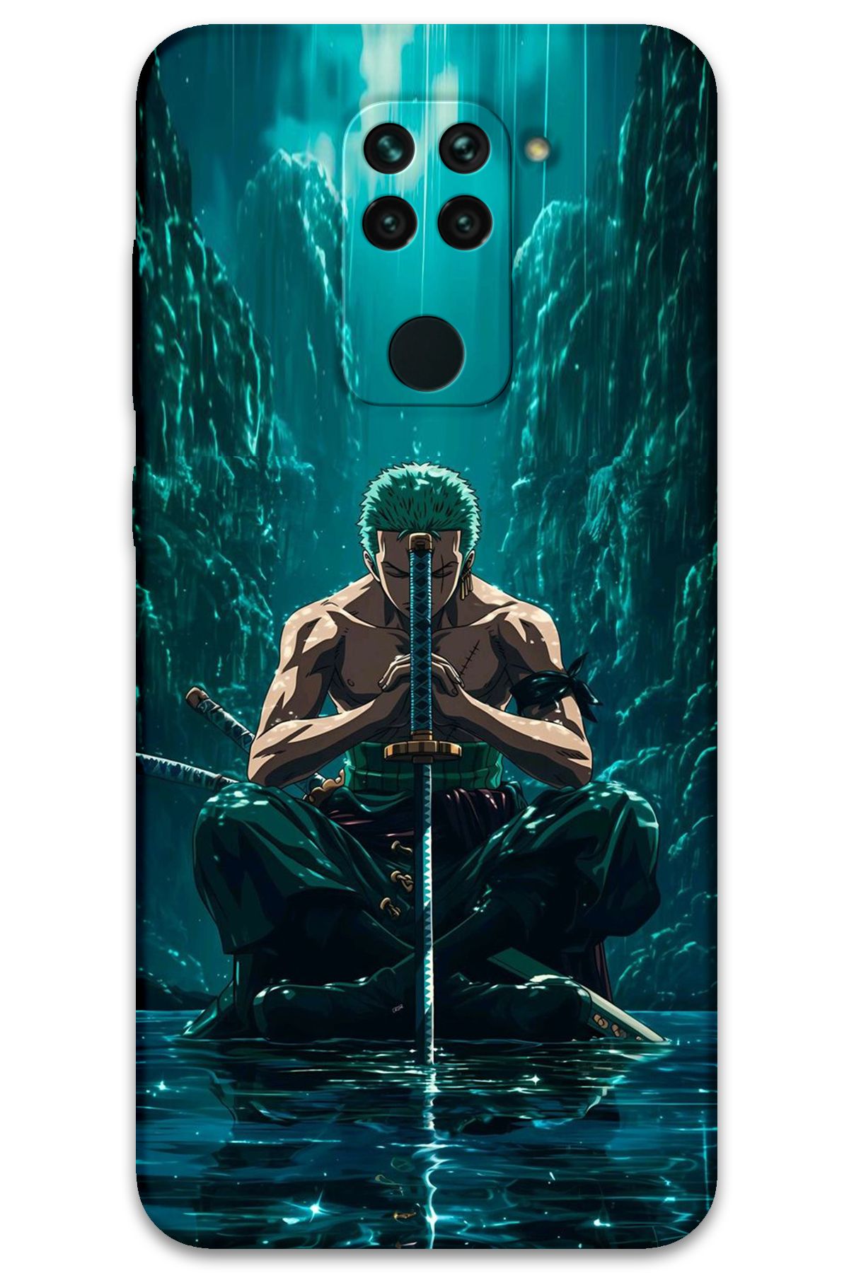 Gramaphone Xiaomi Redmi Note 9 Uyumlu Anime Desenli Telefon Kılıfı + Ekran Koruyucu - 5757