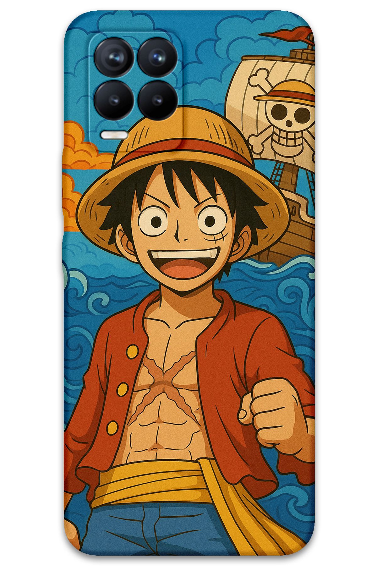 Gramaphone Realme 8 Pro Uyumlu Anime Desenli Telefon Kılıfı + Ekran Koruyucu - 5753