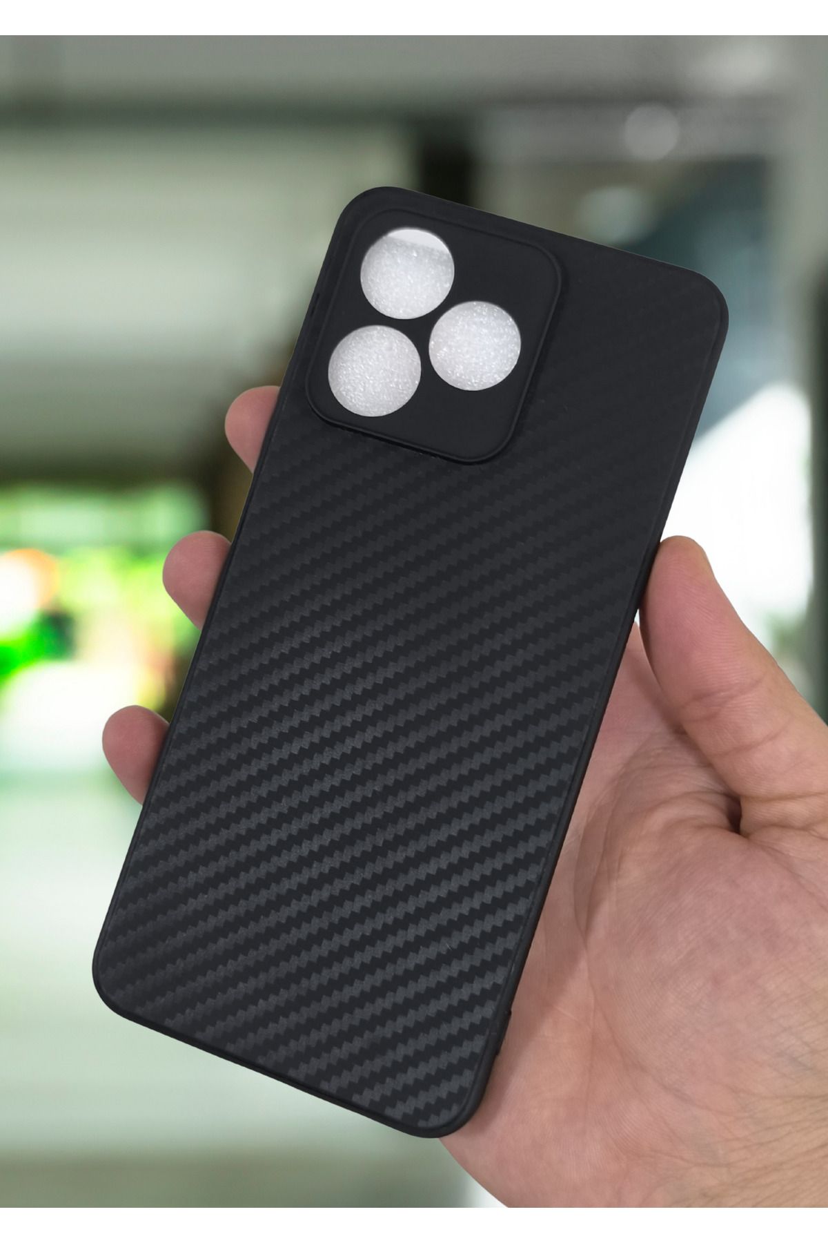 BCASE Realme C53 Karbon Fiber Tasarımlı Kamera Korumalı Silikon