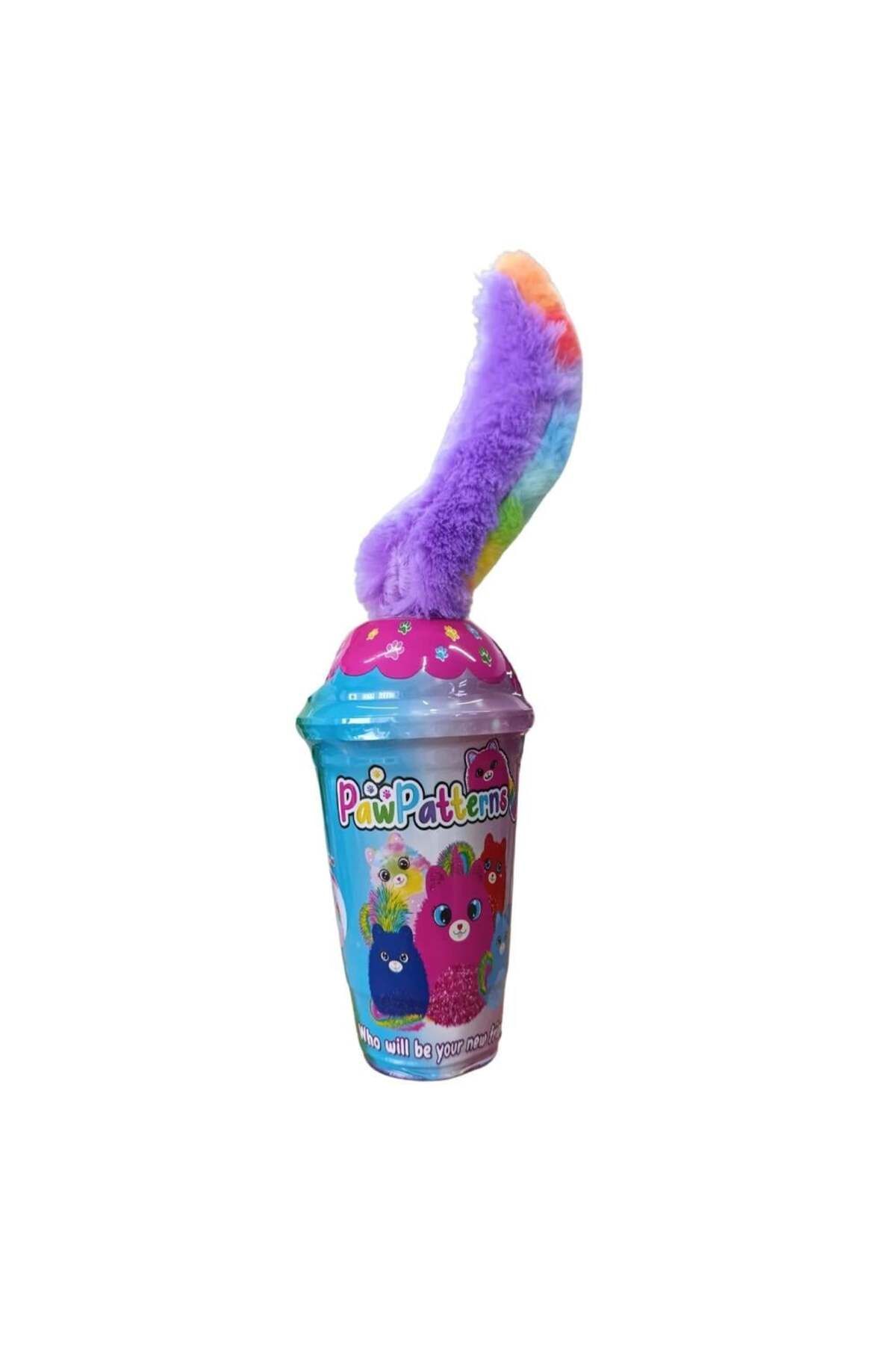 FELİTE Renkli Peluş Süpriz Kedi 20 Cm 1068