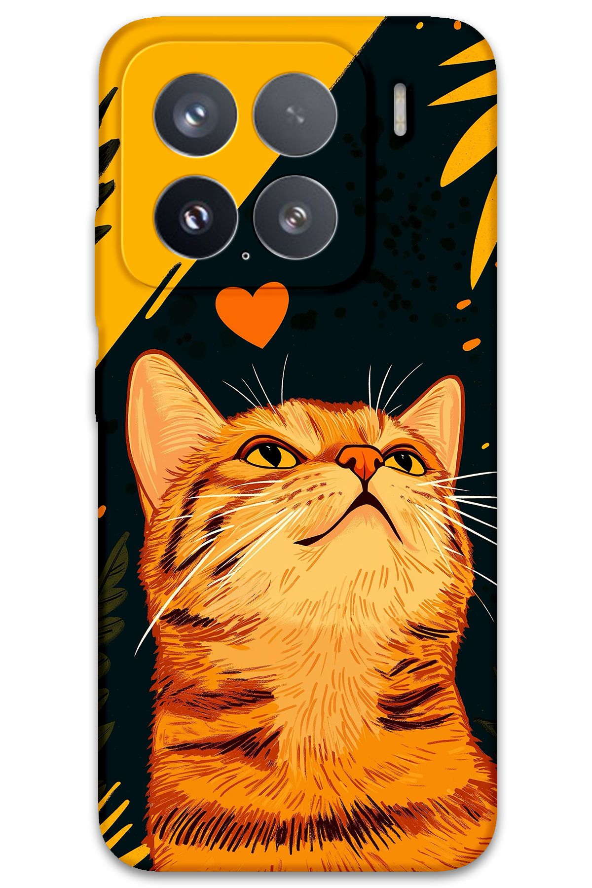 Gramaphone Xiaomi Mi 15 Pro Uyumlu Kedi Desenli Telefon Kılıfı + Ekran Koruyucu - 5783
