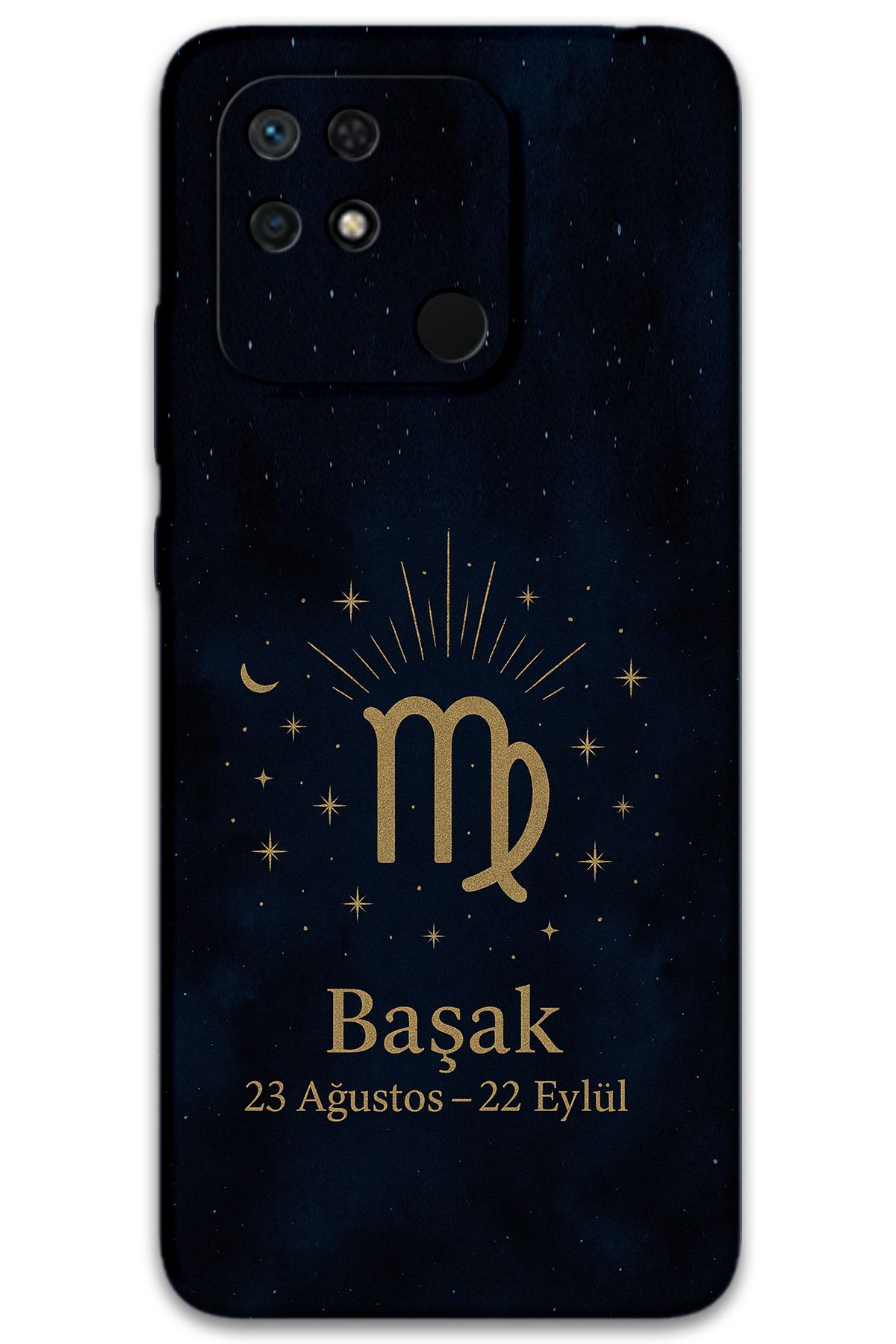 Gramaphone Xiaomi Redmi 10c Uyumlu Başak Burcu Desenli Telefon Kılıfı + Ekran Koruyucu - 5773
