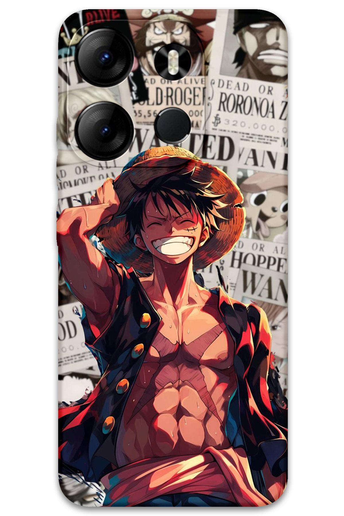 Gramaphone Tecno Spark Go 2023 Uyumlu Anime Desenli Telefon Kılıfı + Ekran Koruyucu - 5754