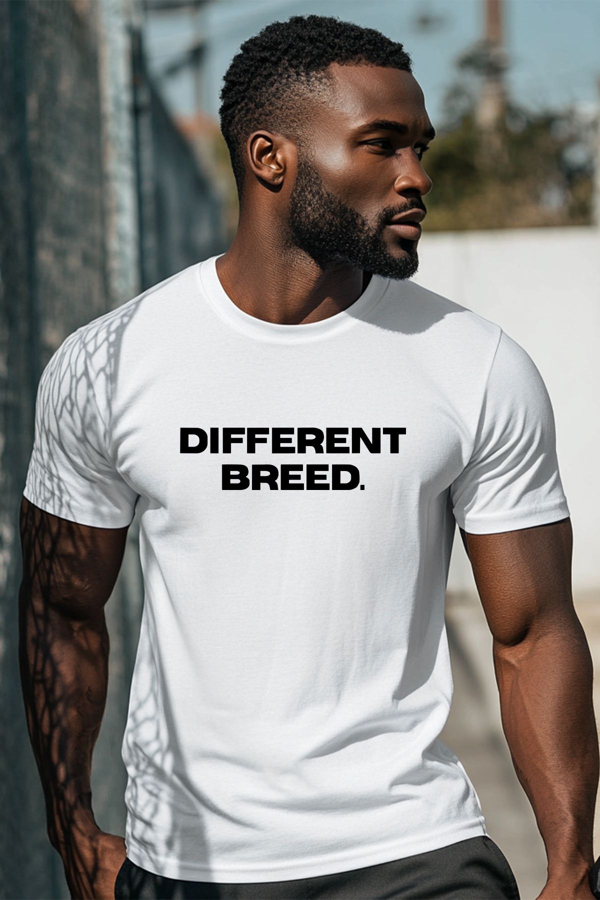 uniqwo Unisex Different Breed Baskılı Motivasyon %100 Pamuk Premium Regular T-Shirt