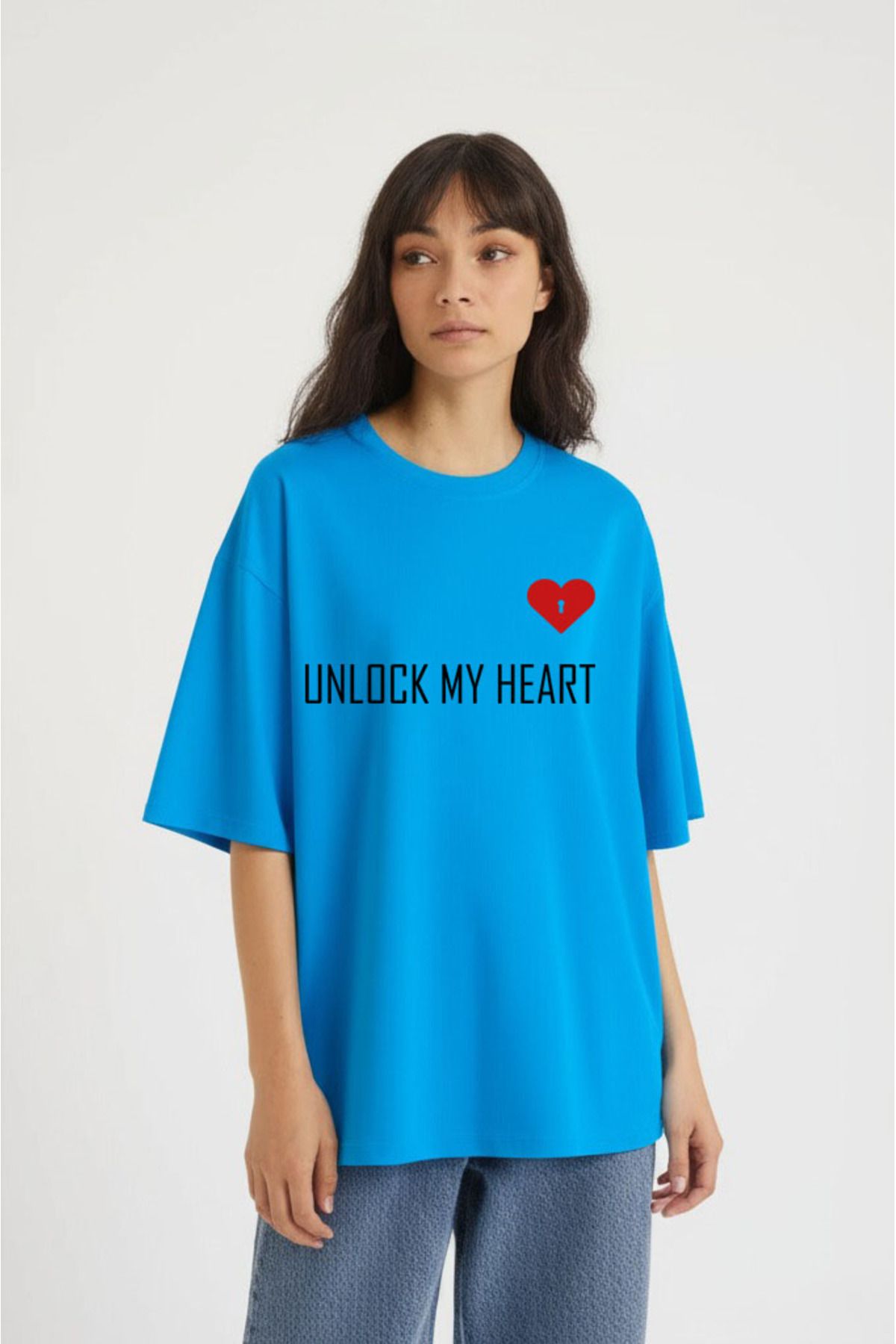 NEVERMIND Unisex Kadın Erkek The Key To Çift Sevgili T-shirt 2'li Set Takım