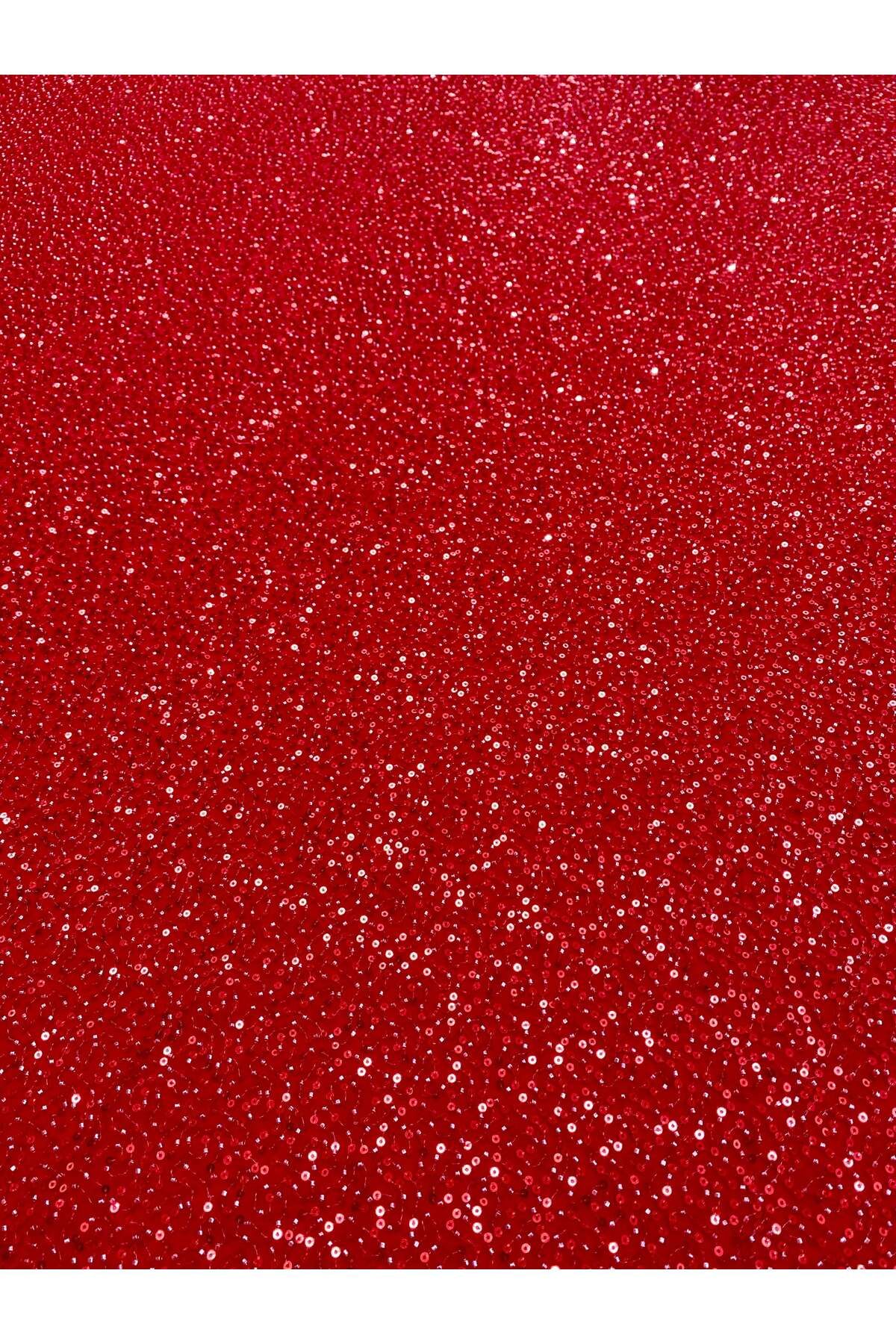 Luxuro-Red Couture Lace with General Pattern, Beads and Sequins 4