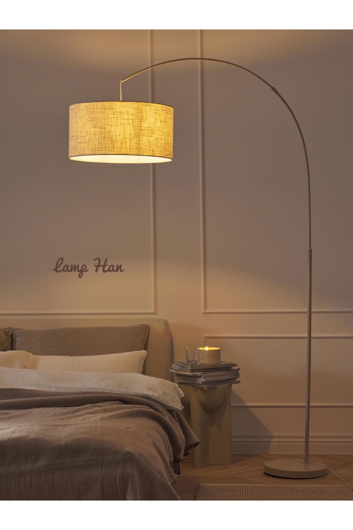 Lamp Han Orta Çağ Deve Boynu Olta Lambader (Satıcı Kısmının LAMP HAN Olmasına Dikkat Ediniz.)
