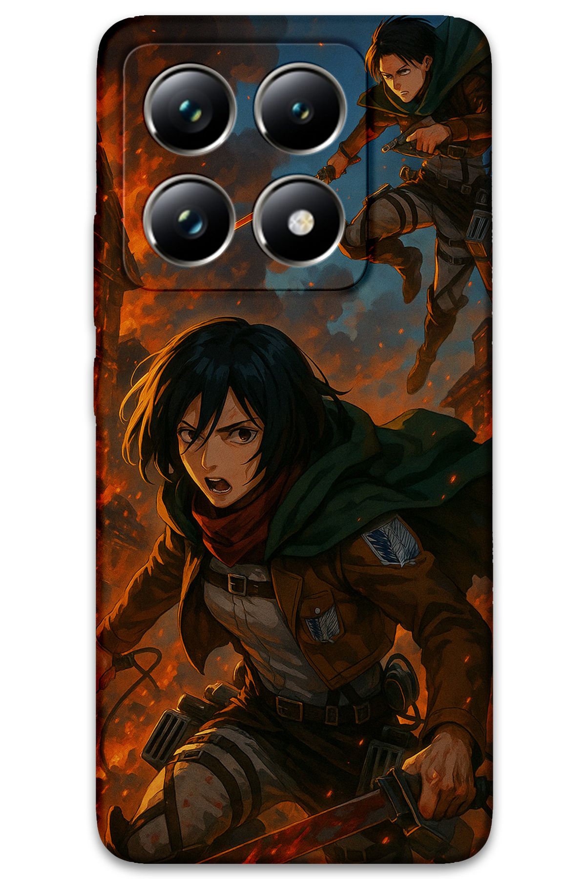 Gramaphone Xiaomi Mi 14T Pro Uyumlu Anime Desenli Telefon Kılıfı + Ekran Koruyucu - 5744